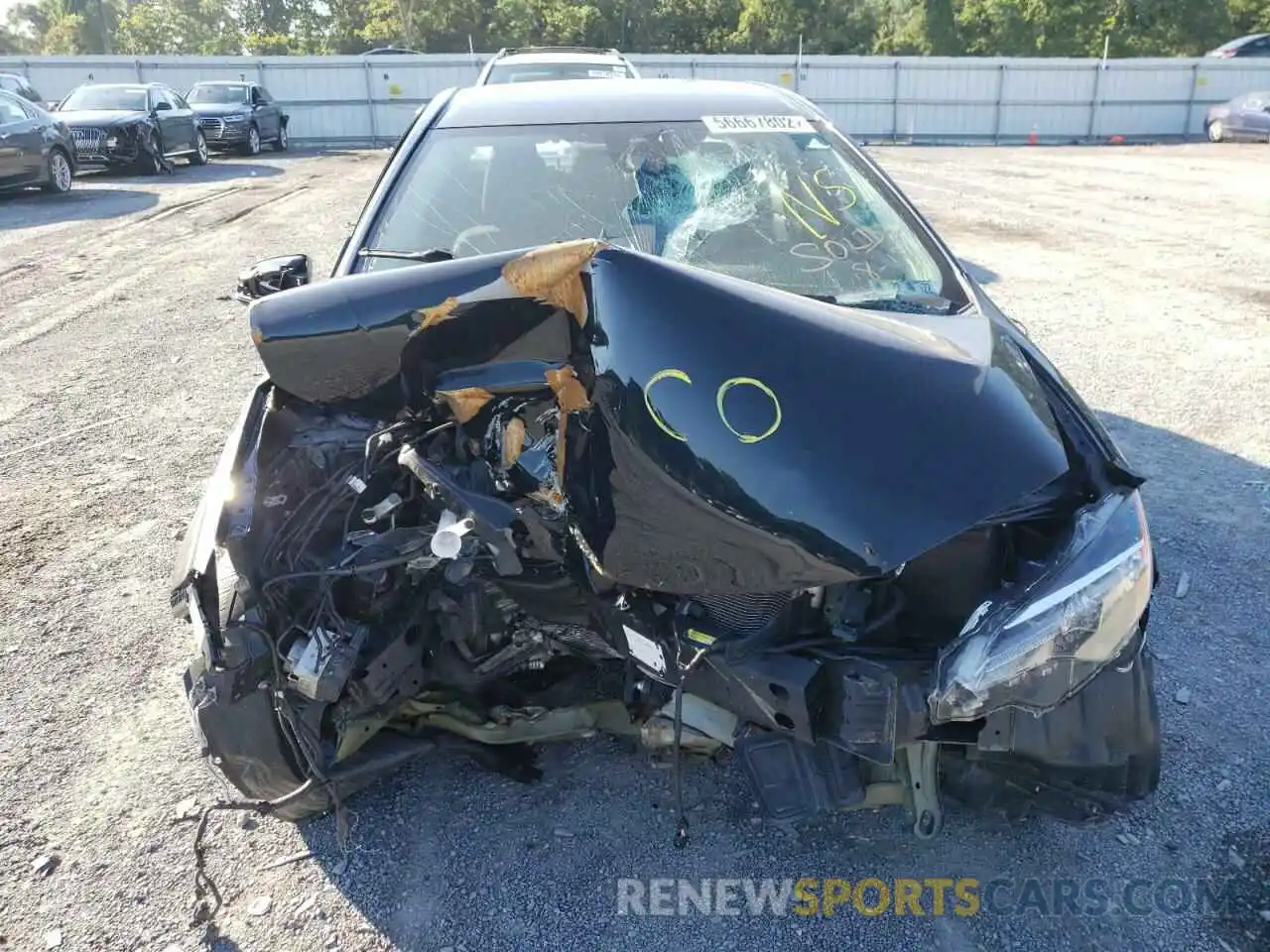 9 Photograph of a damaged car 5YFBURHE6KP862200 TOYOTA COROLLA 2019