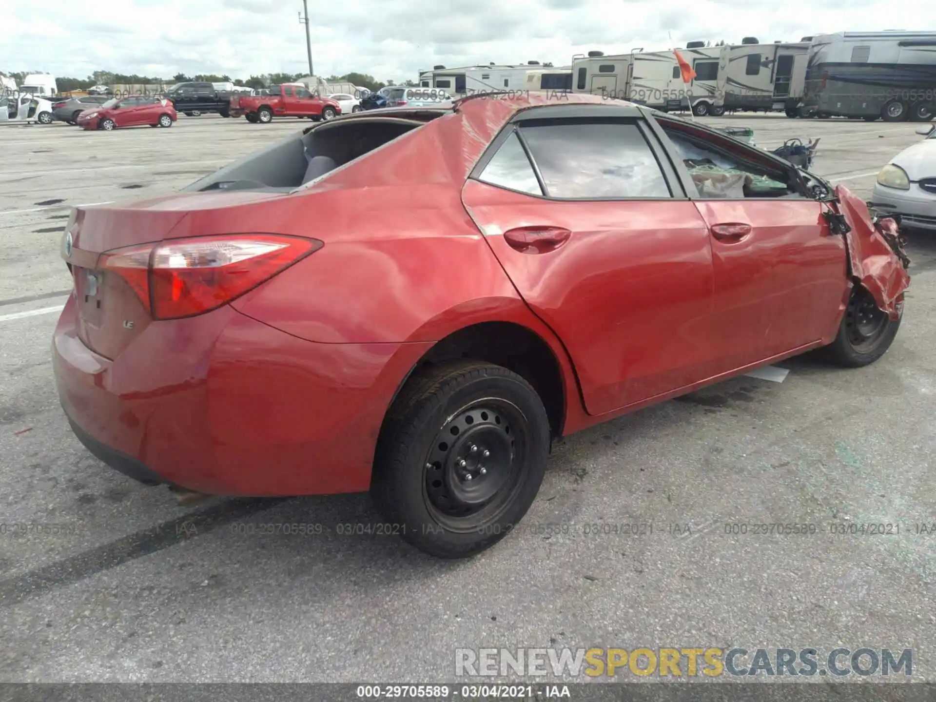 4 Photograph of a damaged car 5YFBURHE6KP862438 TOYOTA COROLLA 2019