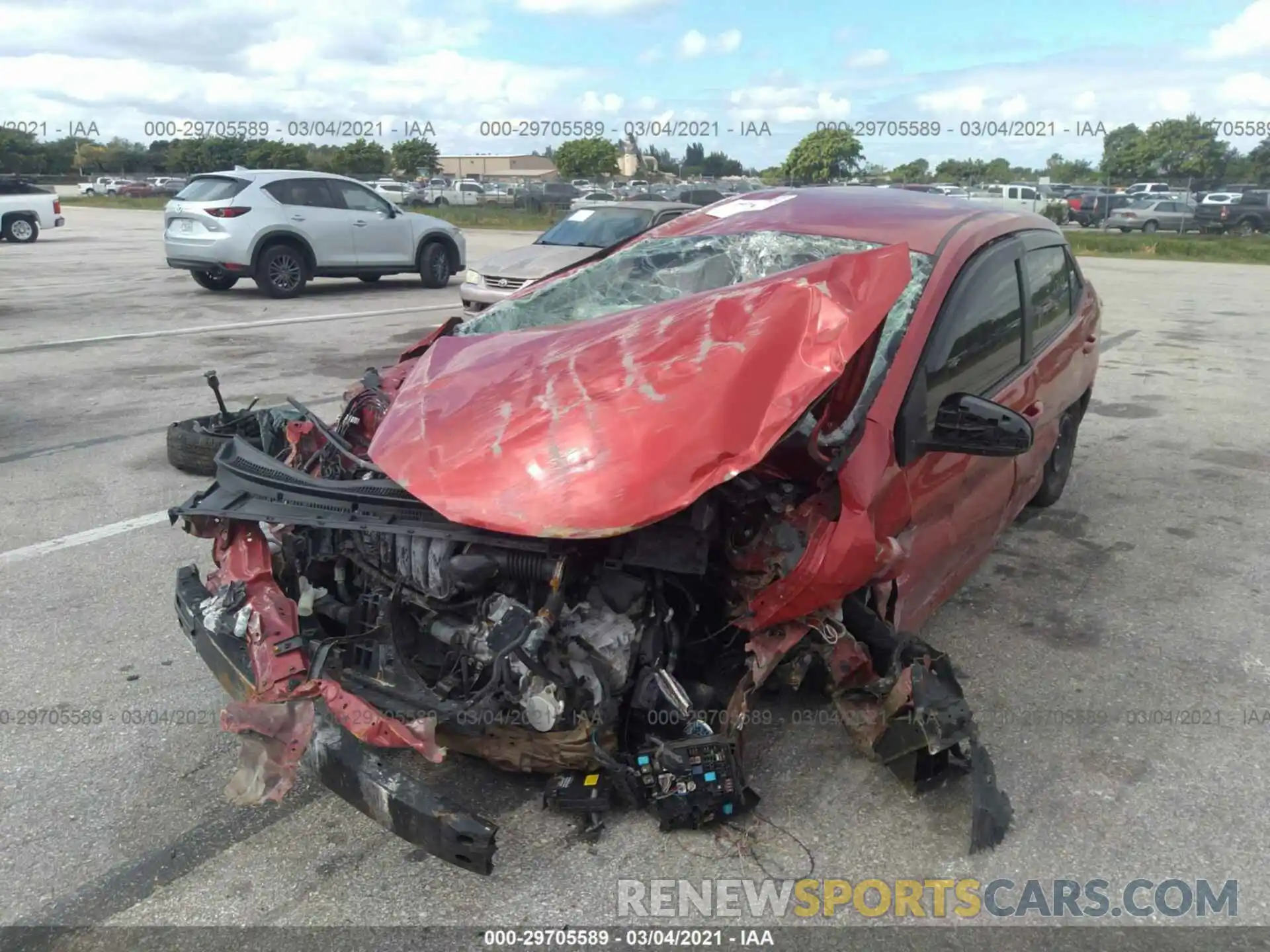 6 Photograph of a damaged car 5YFBURHE6KP862438 TOYOTA COROLLA 2019