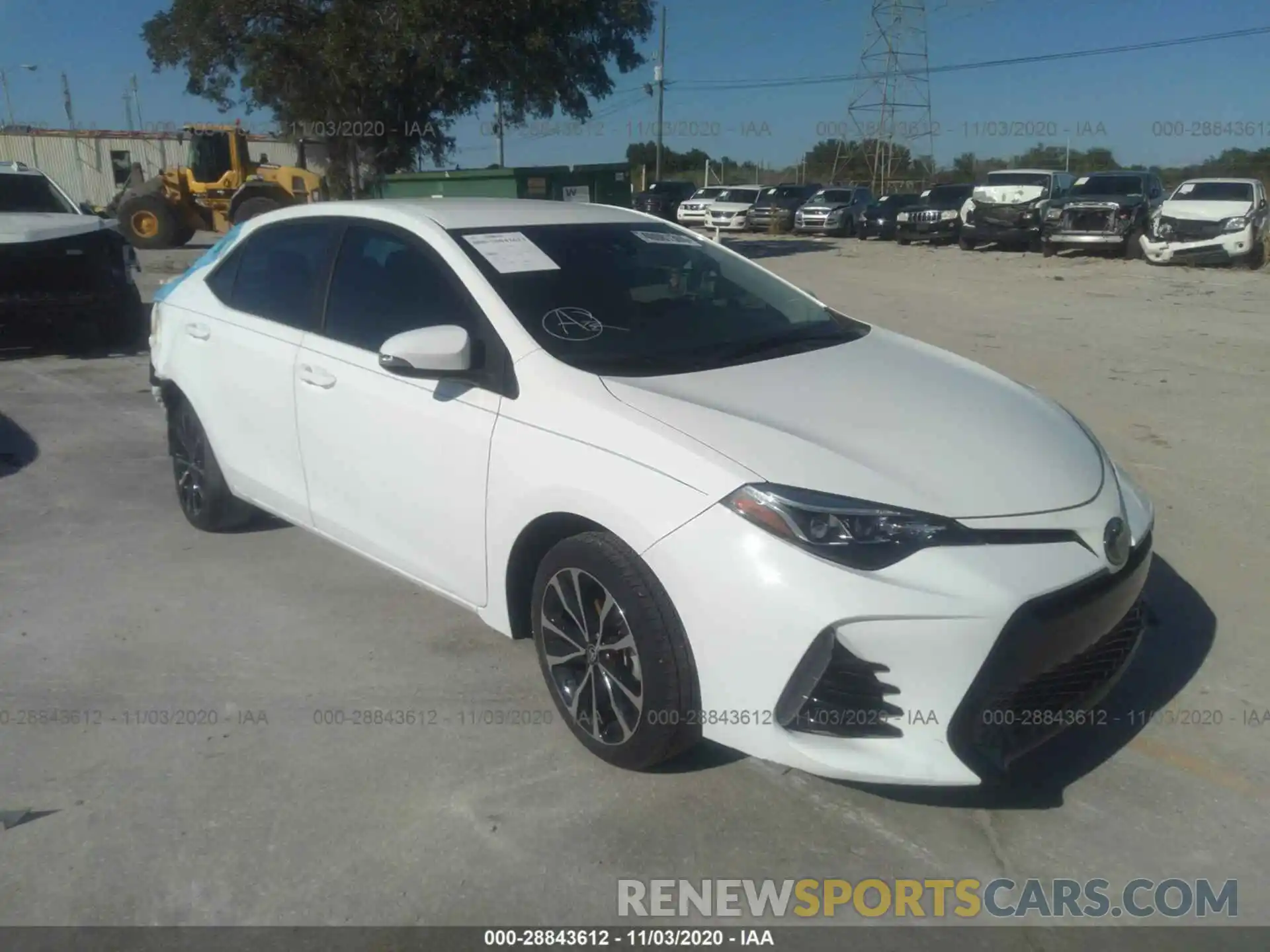 1 Photograph of a damaged car 5YFBURHE6KP862536 TOYOTA COROLLA 2019