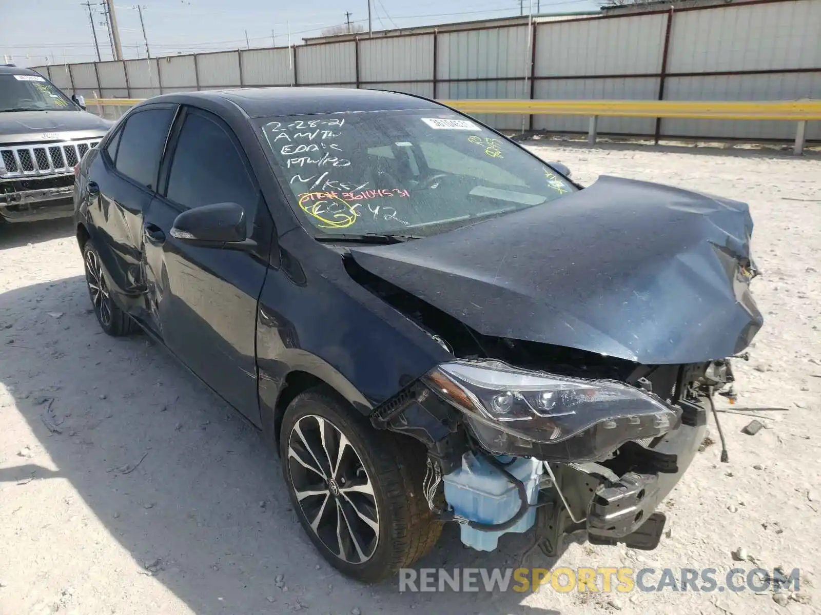 1 Photograph of a damaged car 5YFBURHE6KP862553 TOYOTA COROLLA 2019