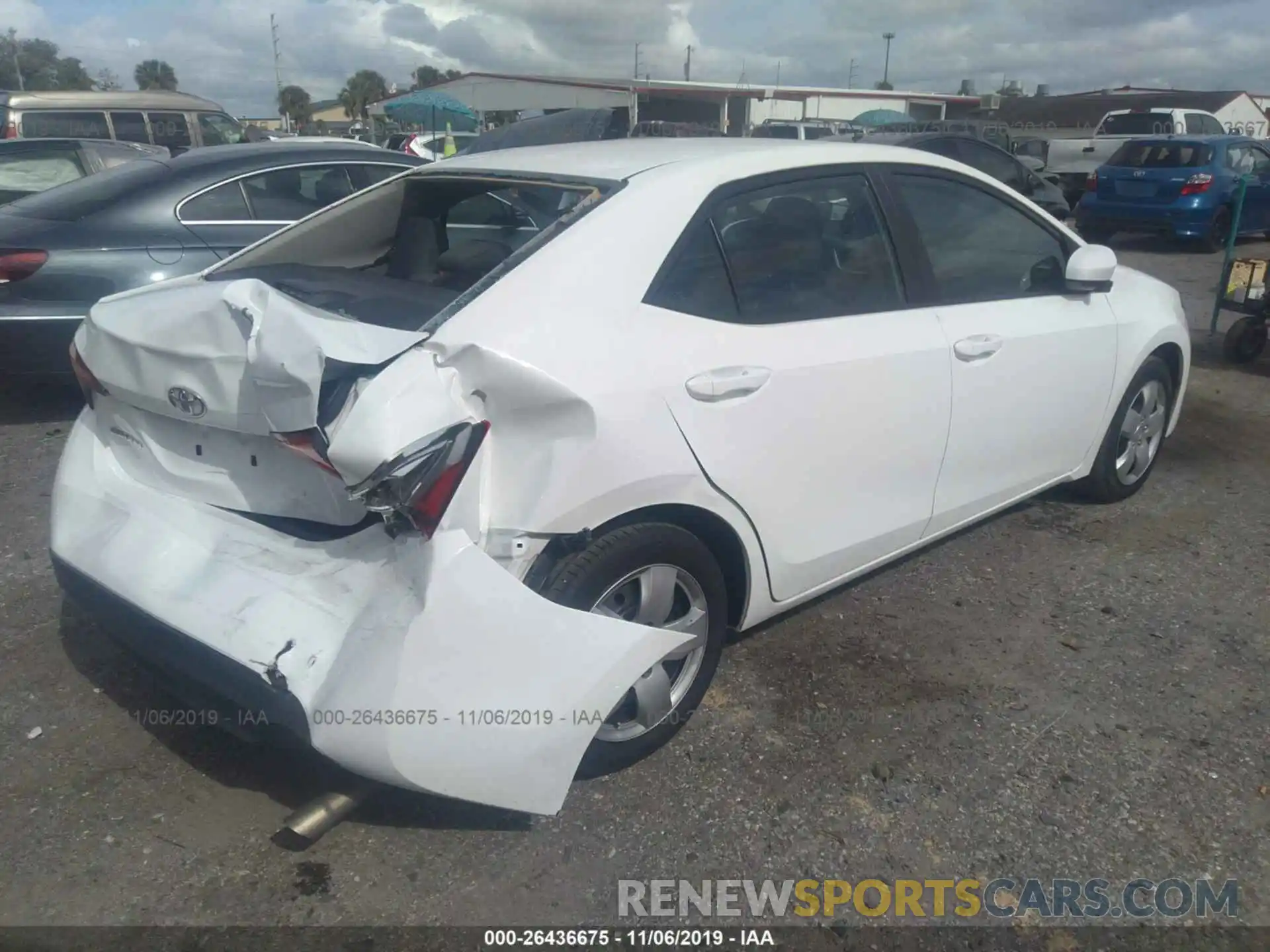 4 Photograph of a damaged car 5YFBURHE6KP862858 TOYOTA COROLLA 2019