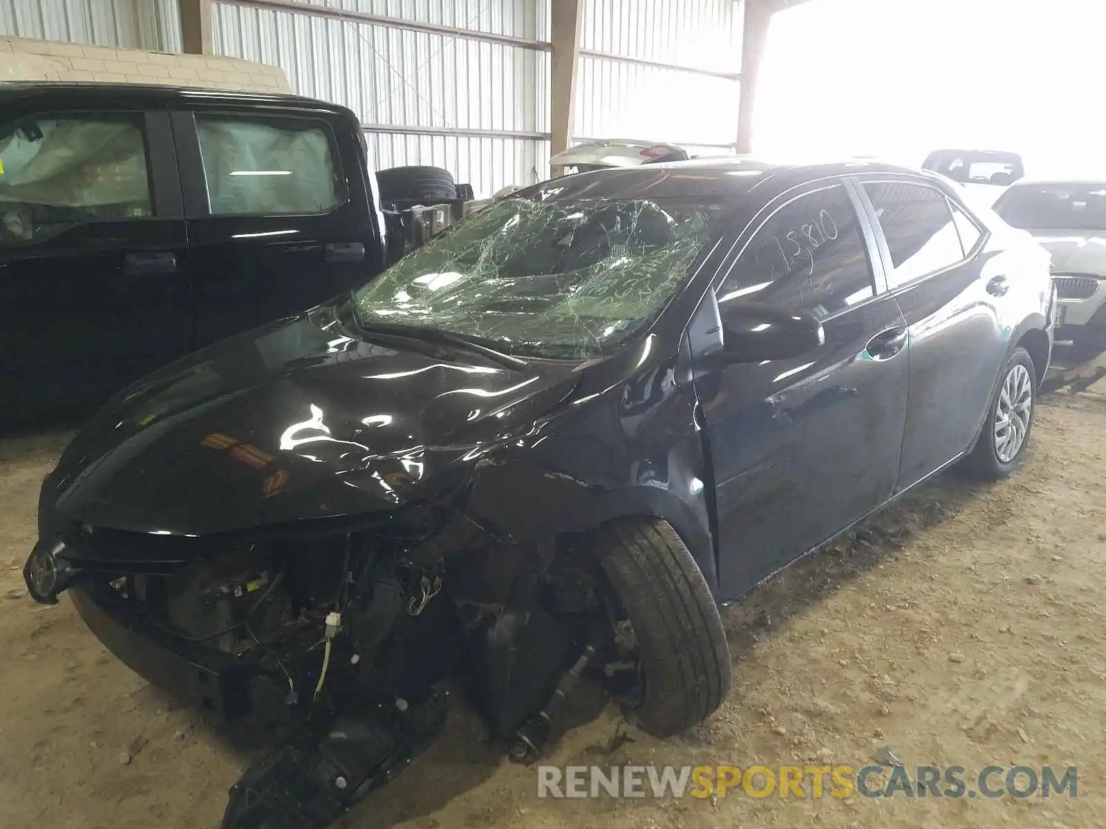 2 Photograph of a damaged car 5YFBURHE6KP862942 TOYOTA COROLLA 2019