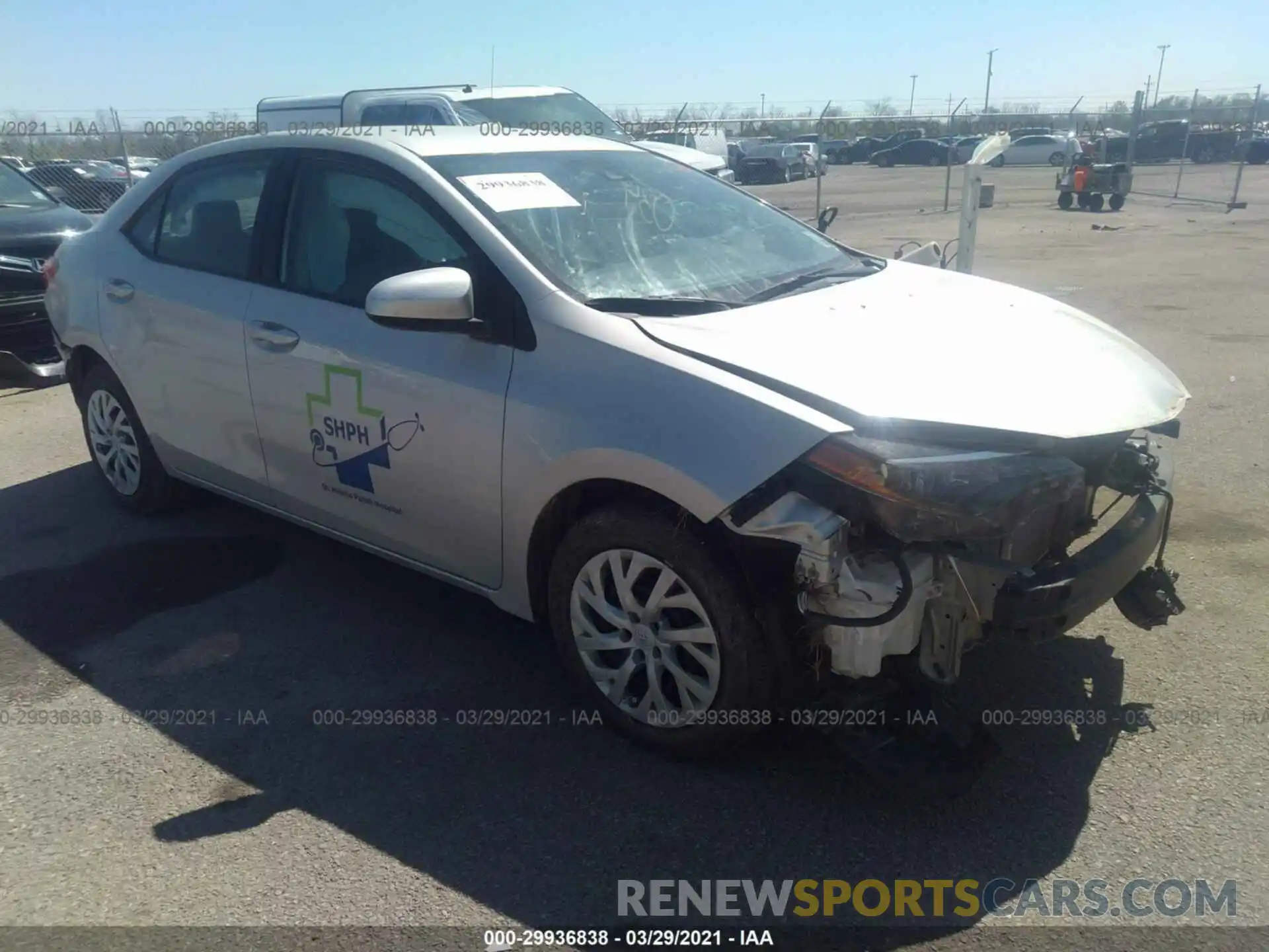 1 Photograph of a damaged car 5YFBURHE6KP863508 TOYOTA COROLLA 2019