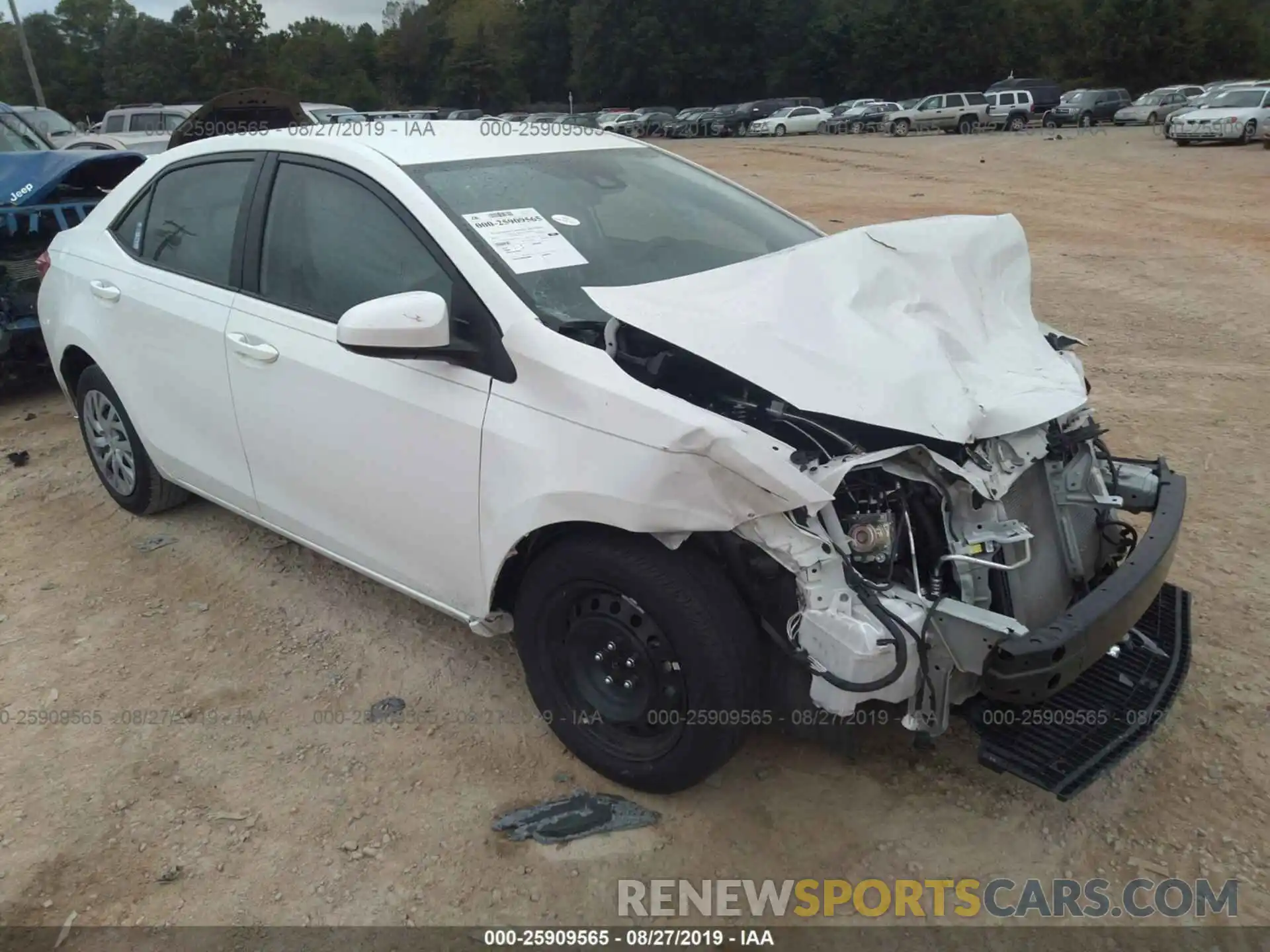 1 Photograph of a damaged car 5YFBURHE6KP864366 TOYOTA COROLLA 2019