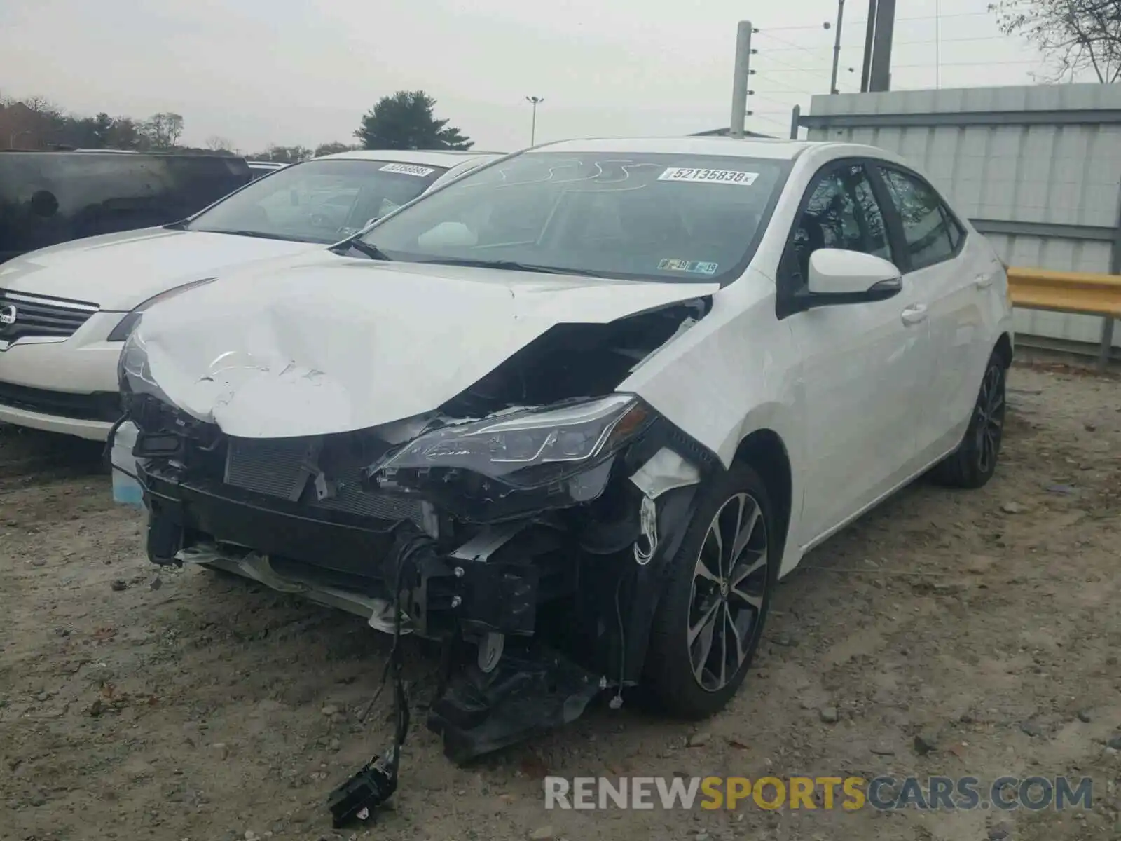 2 Photograph of a damaged car 5YFBURHE6KP864416 TOYOTA COROLLA 2019