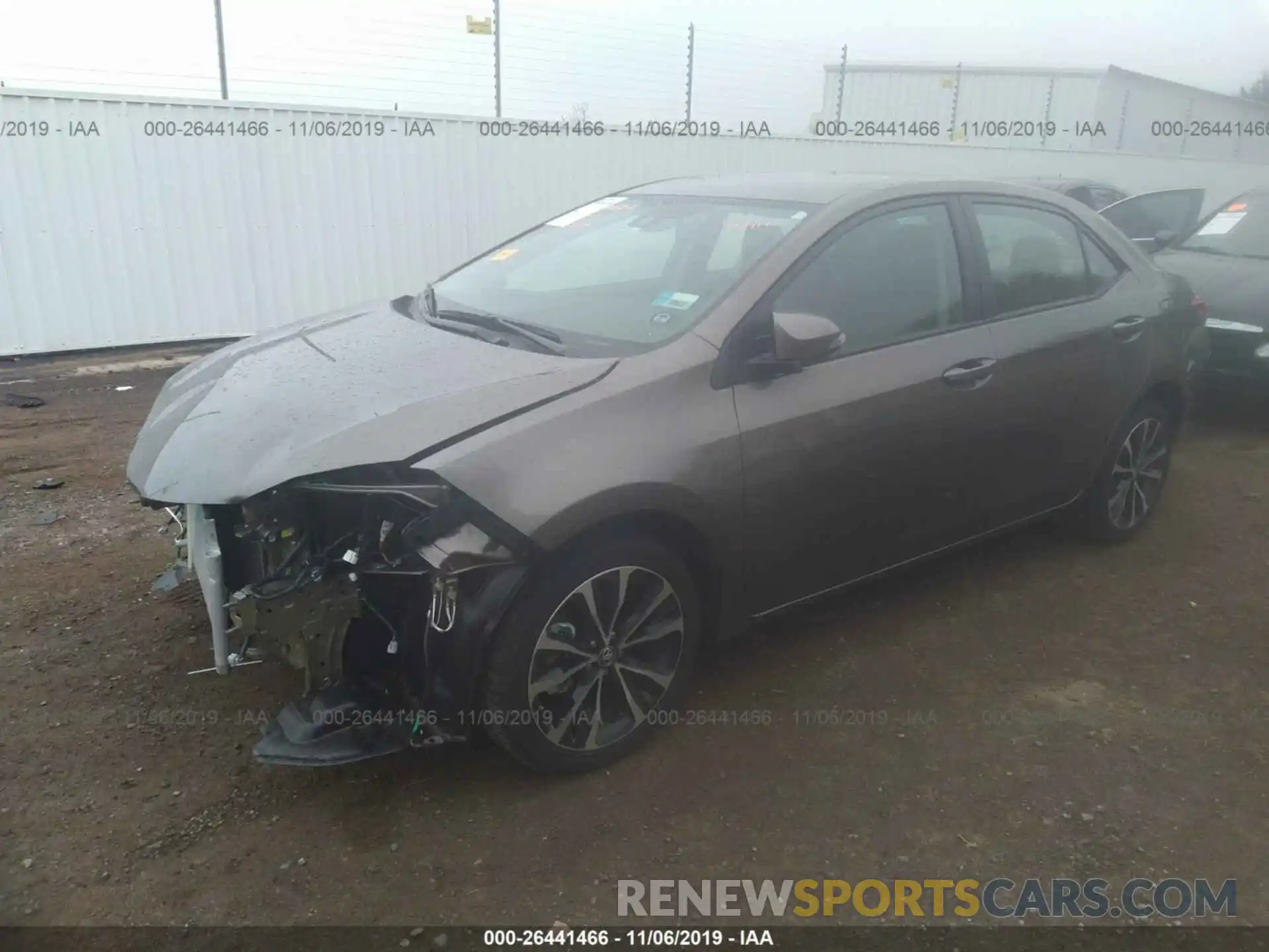 2 Photograph of a damaged car 5YFBURHE6KP864738 TOYOTA COROLLA 2019