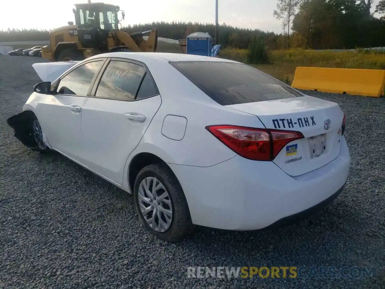 3 Photograph of a damaged car 5YFBURHE6KP865162 TOYOTA COROLLA 2019