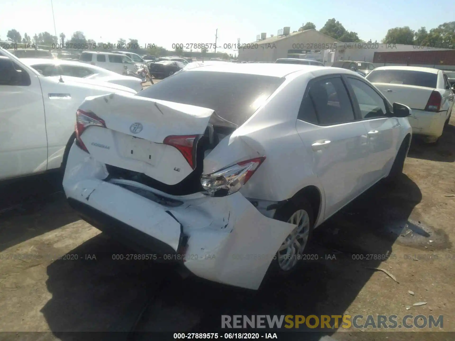 4 Photograph of a damaged car 5YFBURHE6KP865372 TOYOTA COROLLA 2019