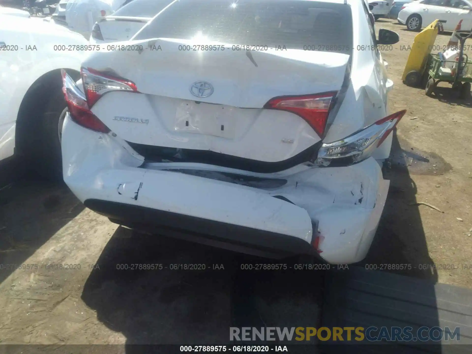 6 Photograph of a damaged car 5YFBURHE6KP865372 TOYOTA COROLLA 2019