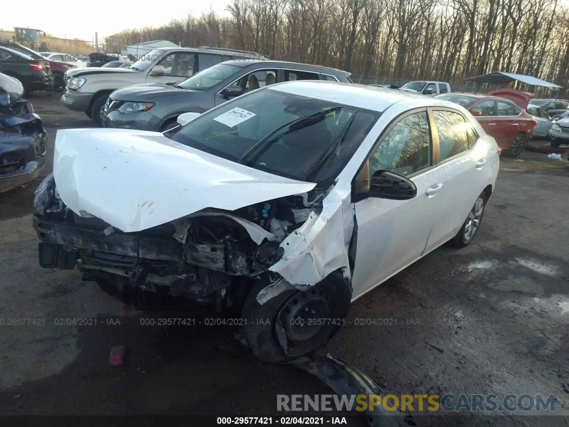 2 Photograph of a damaged car 5YFBURHE6KP865422 TOYOTA COROLLA 2019