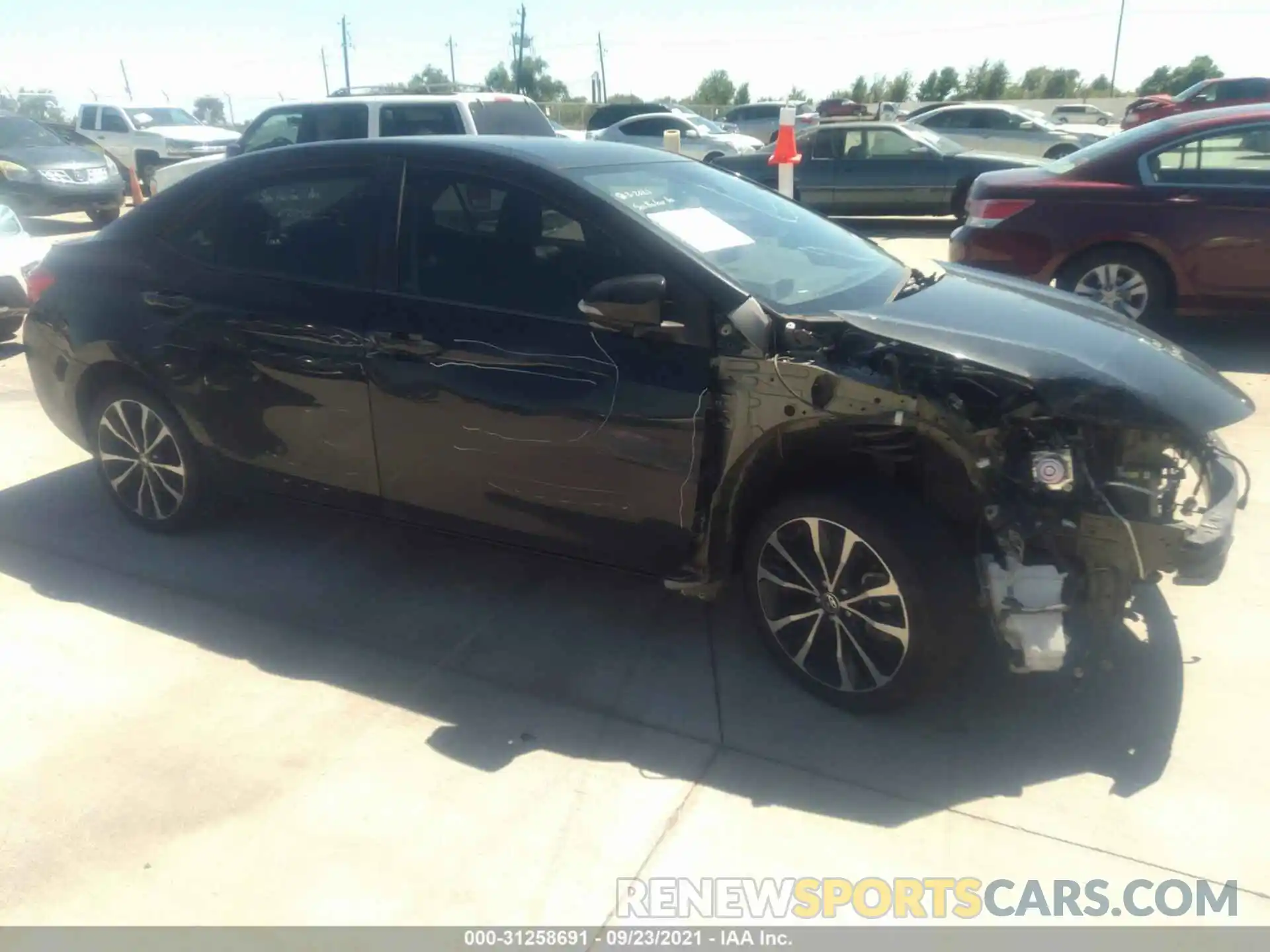 1 Photograph of a damaged car 5YFBURHE6KP865565 TOYOTA COROLLA 2019