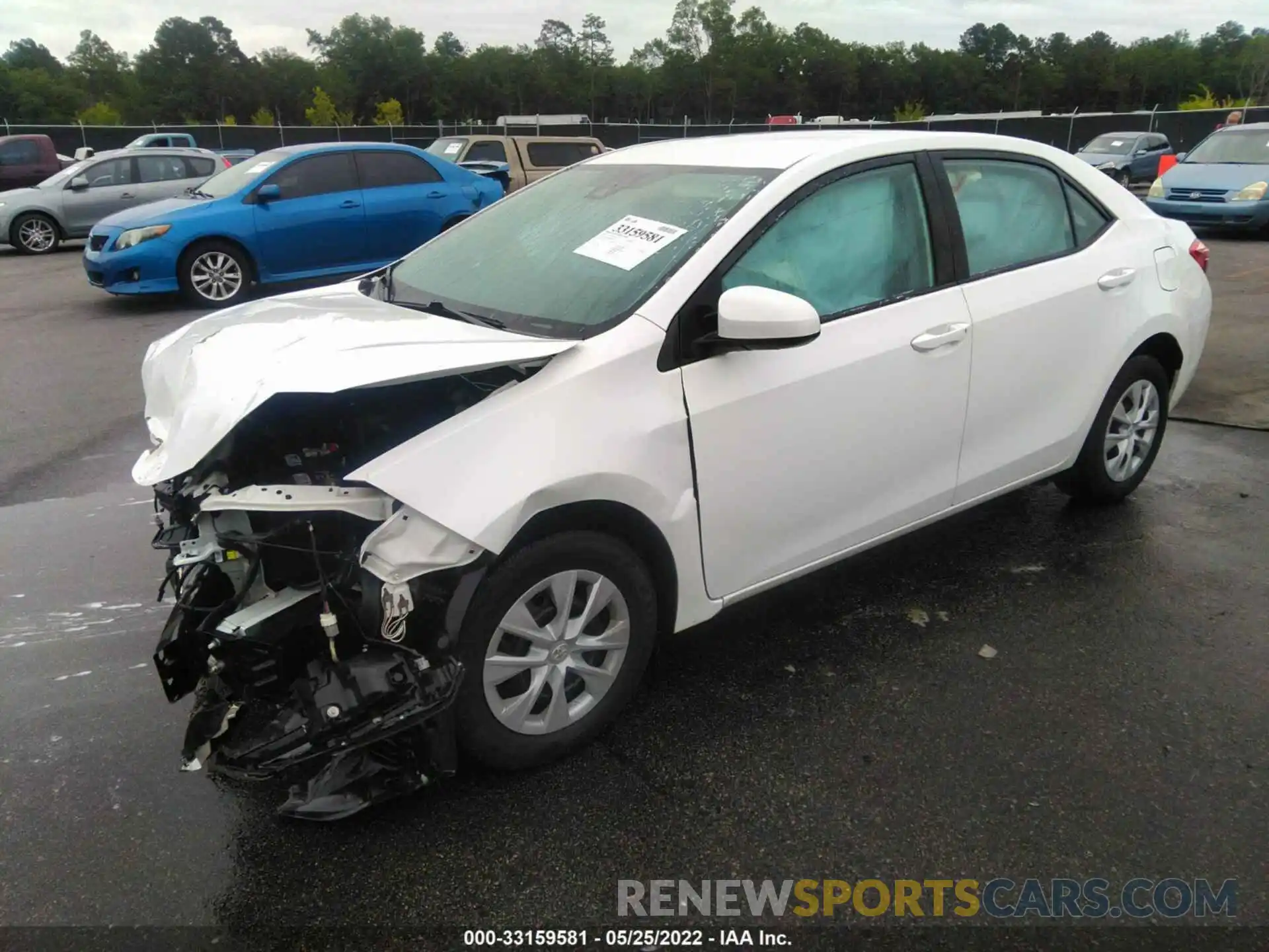 2 Photograph of a damaged car 5YFBURHE6KP865792 TOYOTA COROLLA 2019