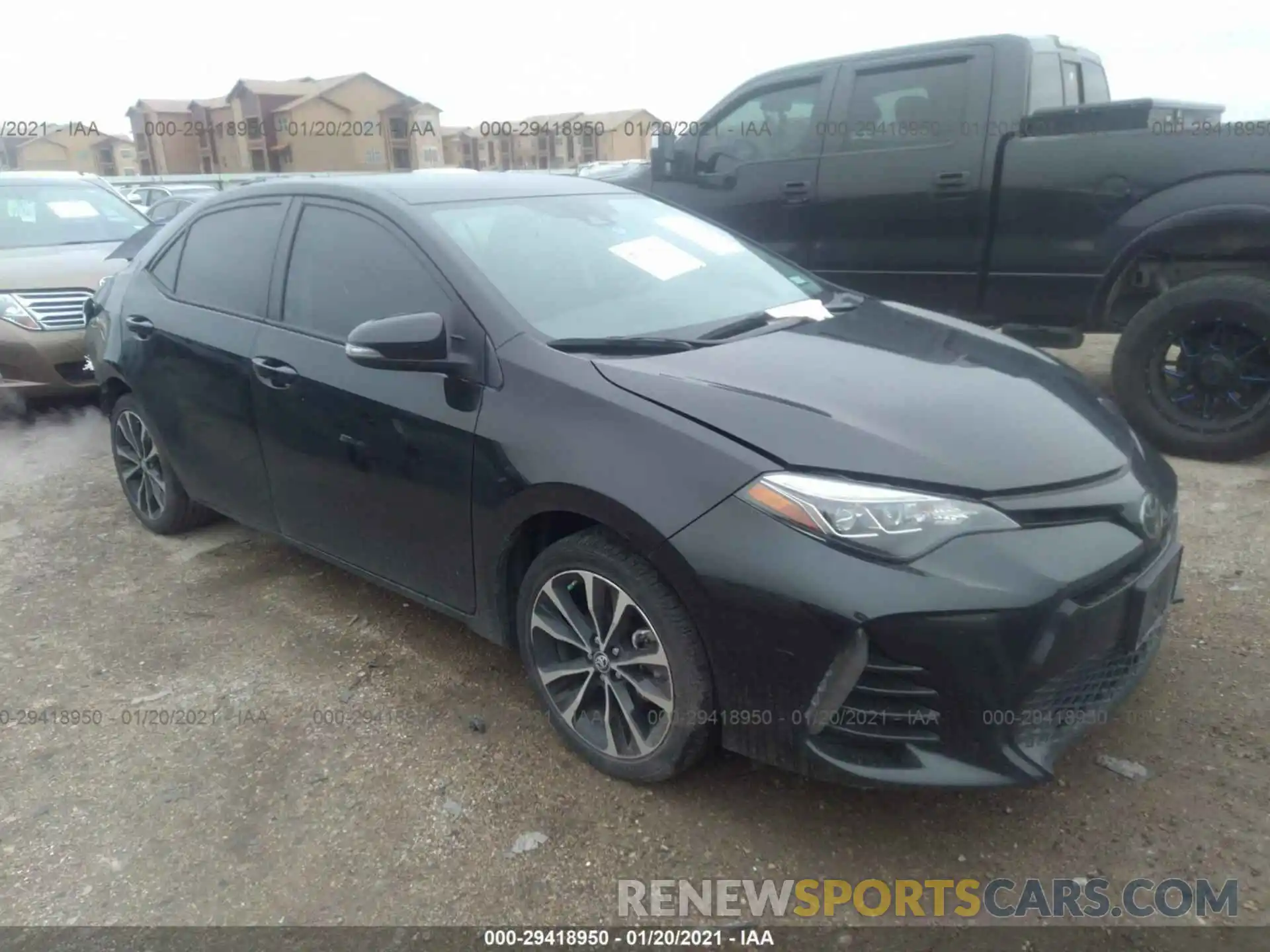 1 Photograph of a damaged car 5YFBURHE6KP866375 TOYOTA COROLLA 2019