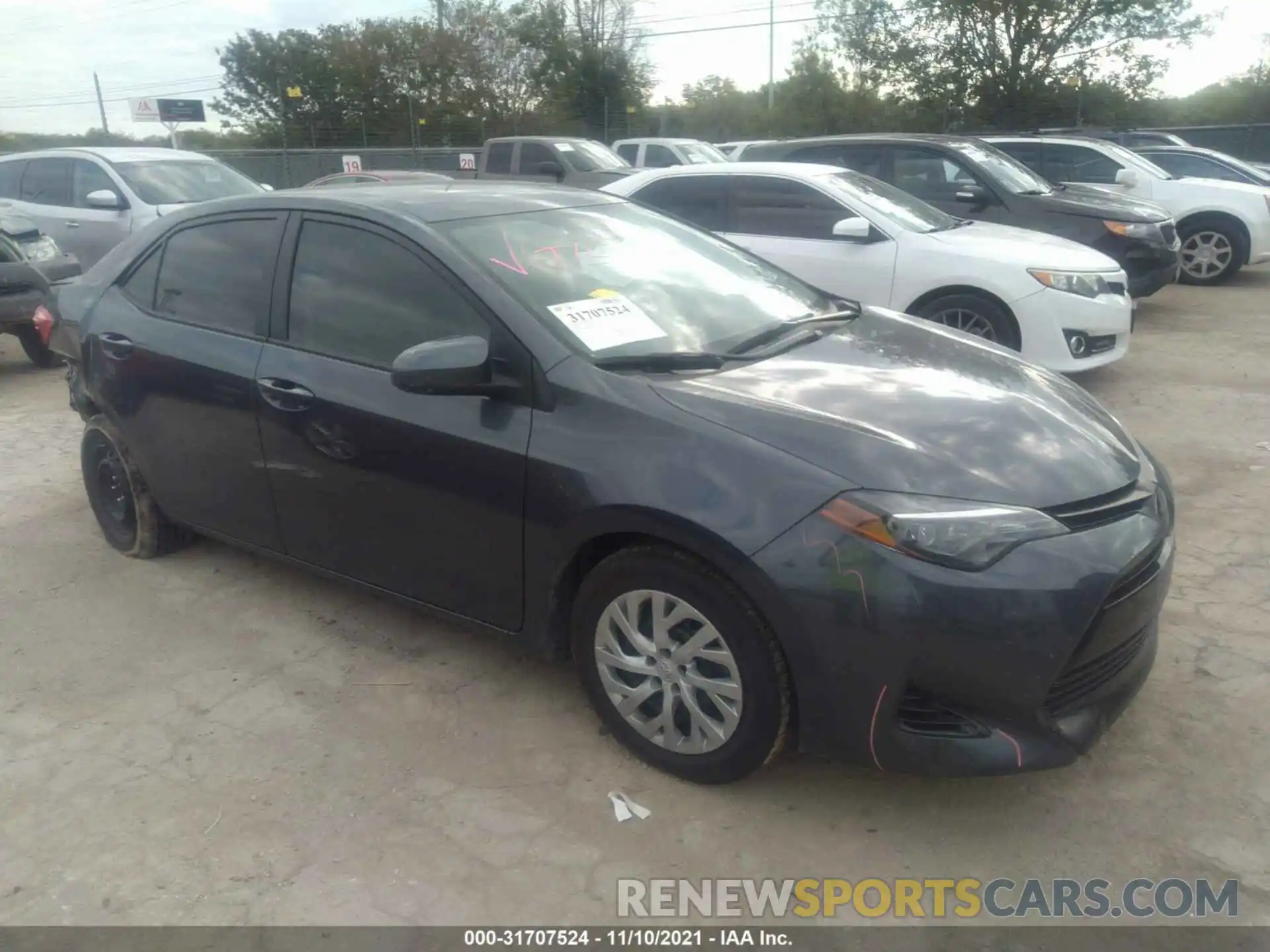 1 Photograph of a damaged car 5YFBURHE6KP866456 TOYOTA COROLLA 2019