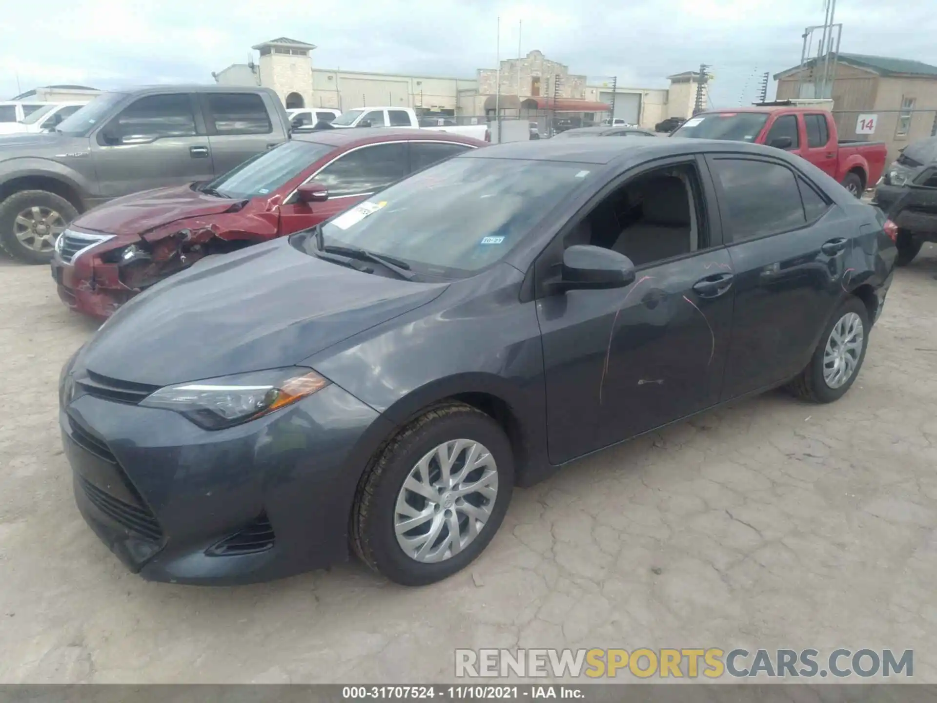 2 Photograph of a damaged car 5YFBURHE6KP866456 TOYOTA COROLLA 2019