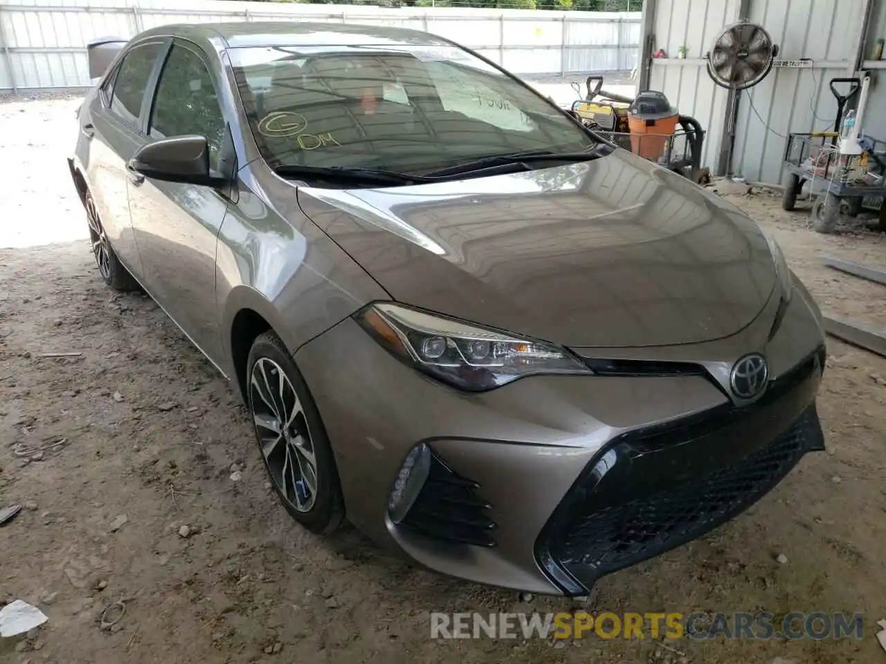 1 Photograph of a damaged car 5YFBURHE6KP866747 TOYOTA COROLLA 2019