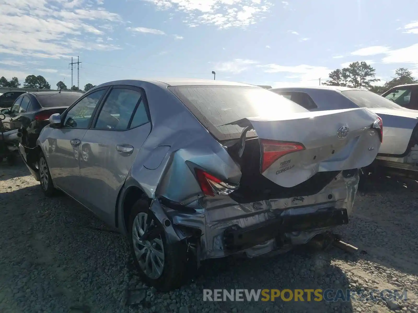 3 Photograph of a damaged car 5YFBURHE6KP866778 TOYOTA COROLLA 2019