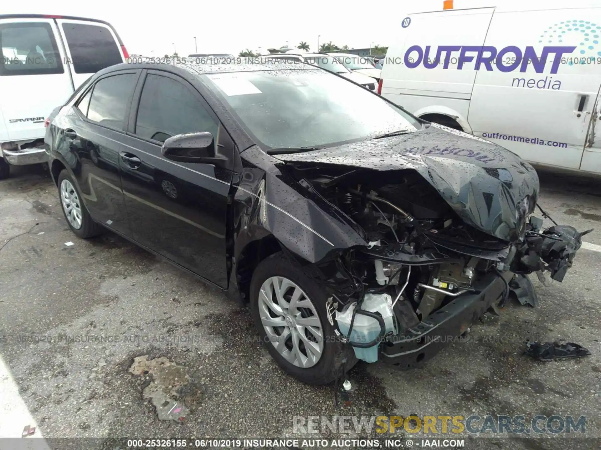 1 Photograph of a damaged car 5YFBURHE6KP866926 TOYOTA COROLLA 2019