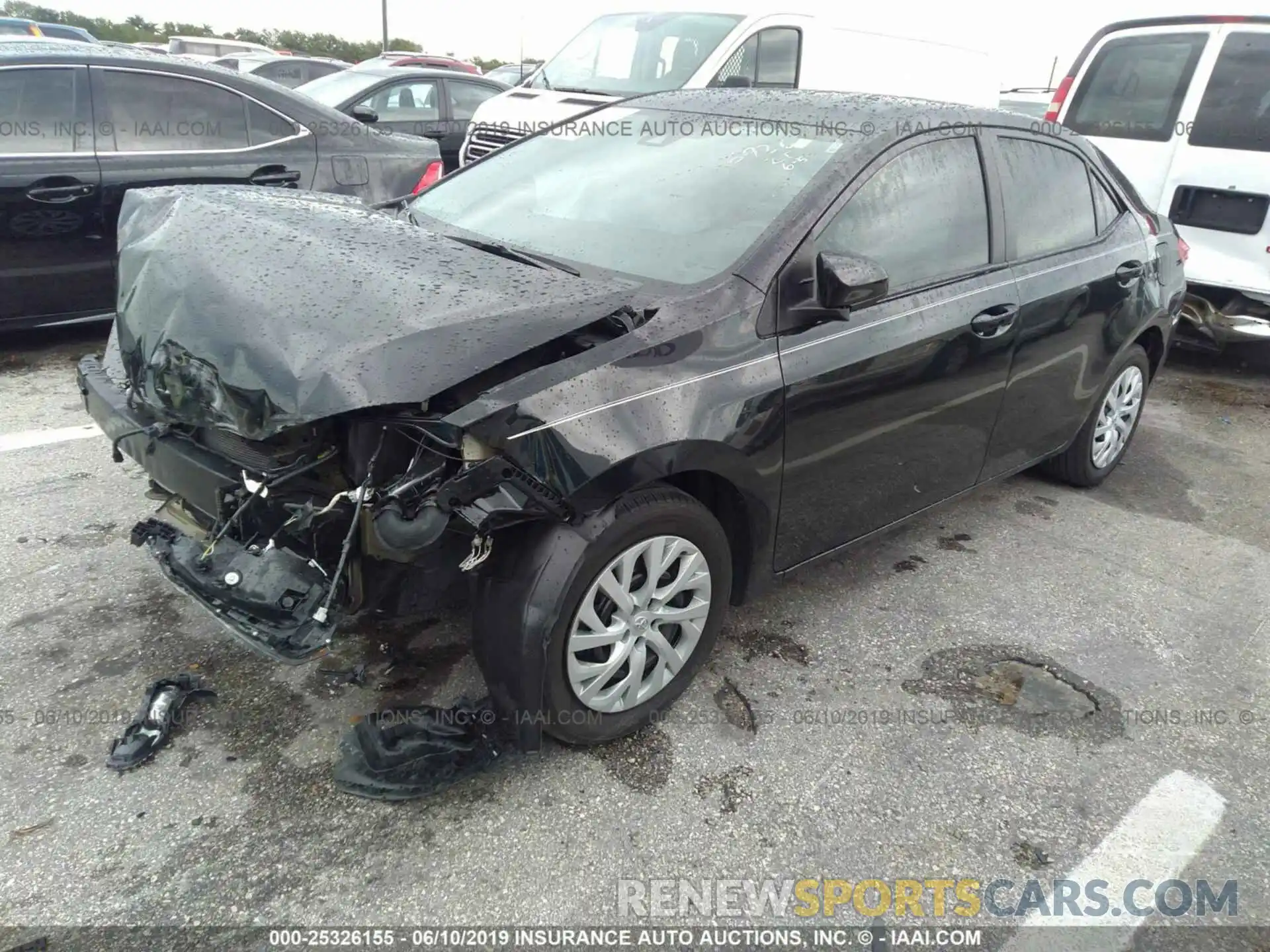 2 Photograph of a damaged car 5YFBURHE6KP866926 TOYOTA COROLLA 2019