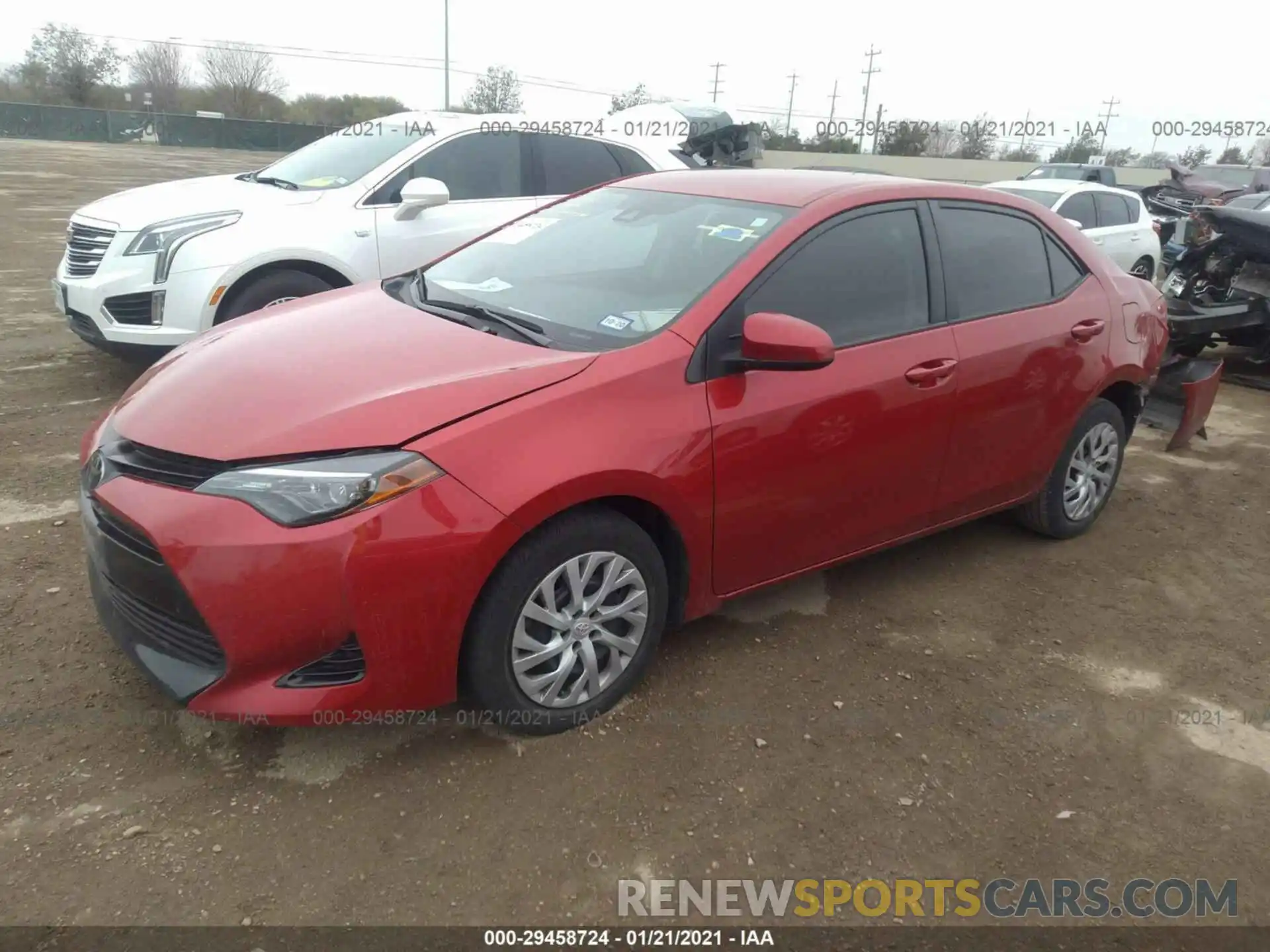 2 Photograph of a damaged car 5YFBURHE6KP867204 TOYOTA COROLLA 2019