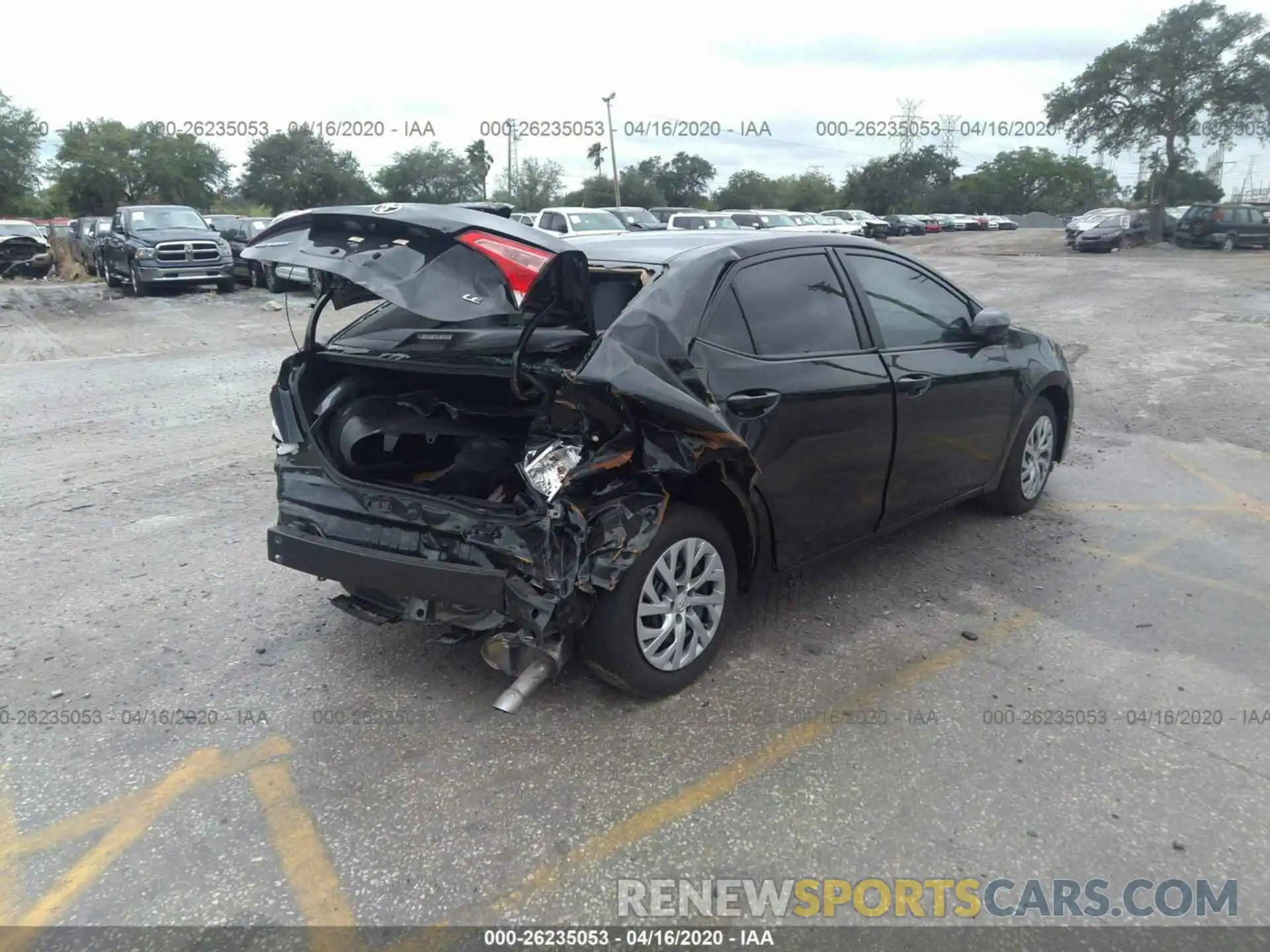 4 Photograph of a damaged car 5YFBURHE6KP867896 TOYOTA COROLLA 2019