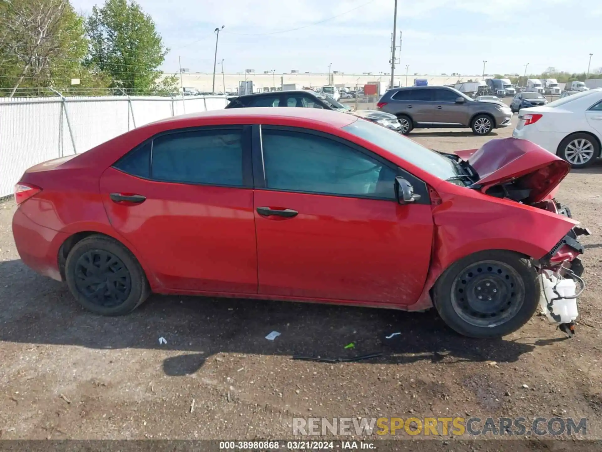 13 Photograph of a damaged car 5YFBURHE6KP869437 TOYOTA COROLLA 2019