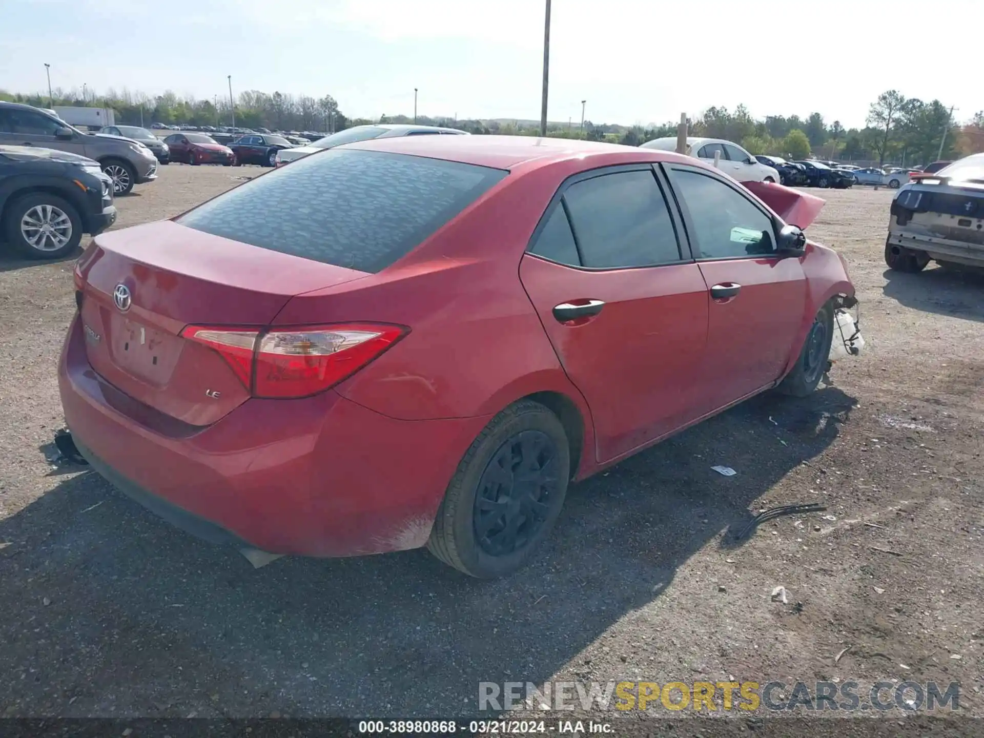 4 Photograph of a damaged car 5YFBURHE6KP869437 TOYOTA COROLLA 2019