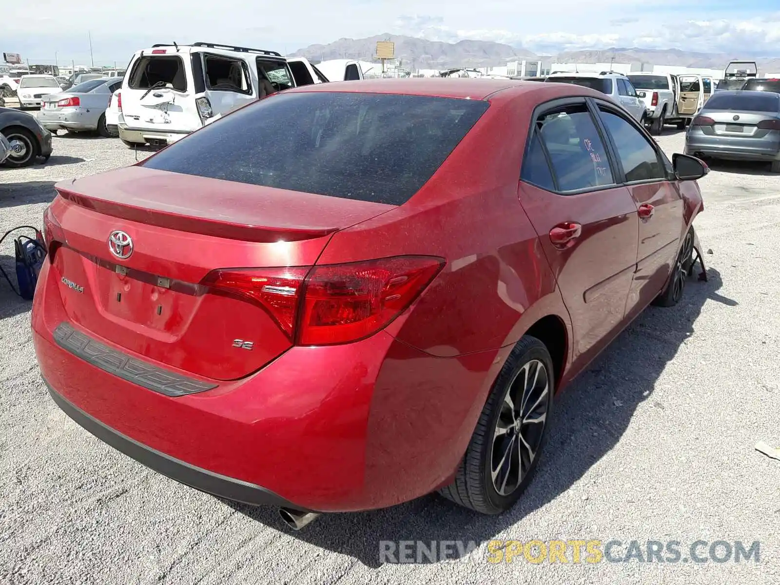 4 Photograph of a damaged car 5YFBURHE6KP869521 TOYOTA COROLLA 2019