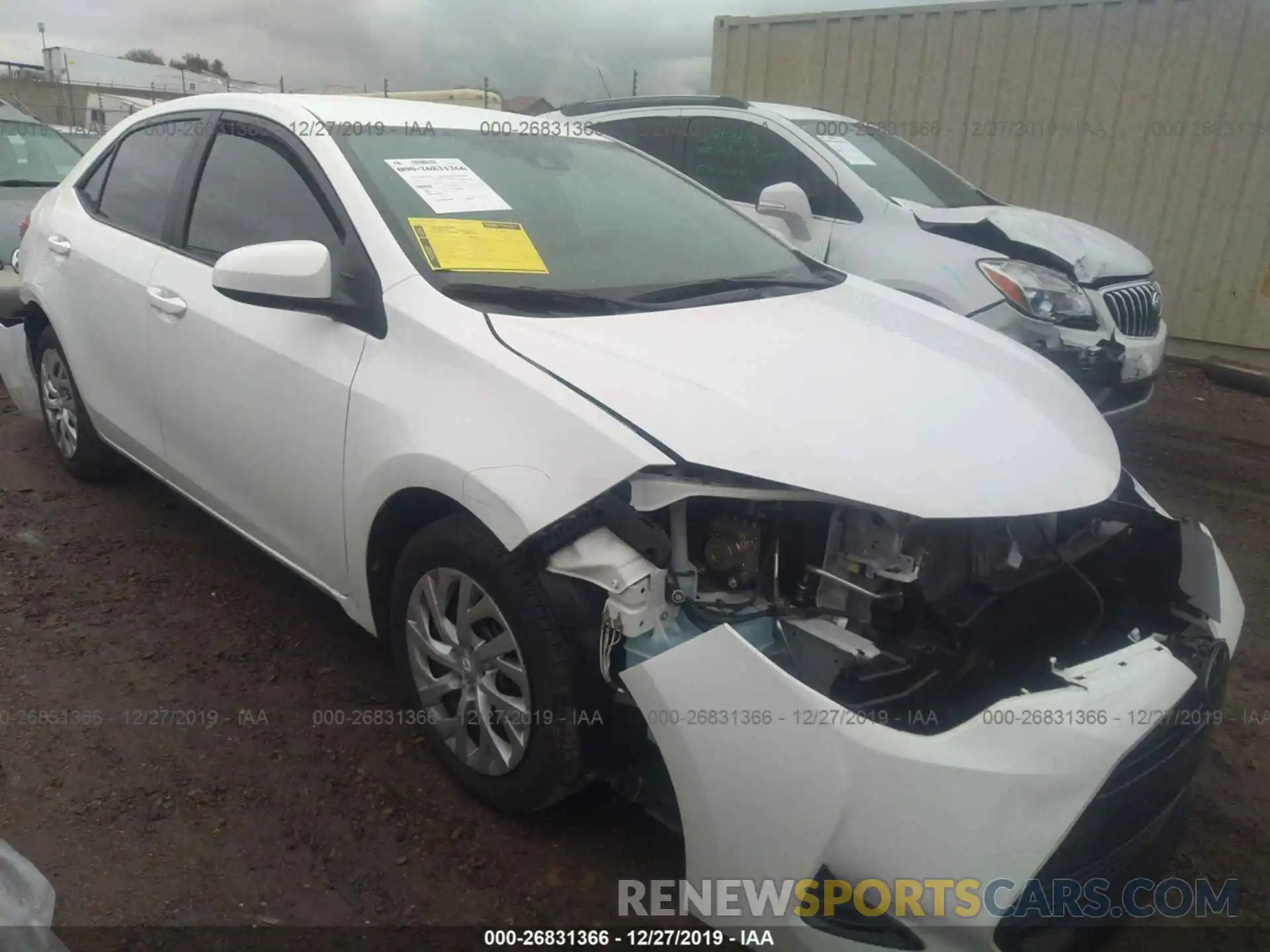 1 Photograph of a damaged car 5YFBURHE6KP869552 TOYOTA COROLLA 2019