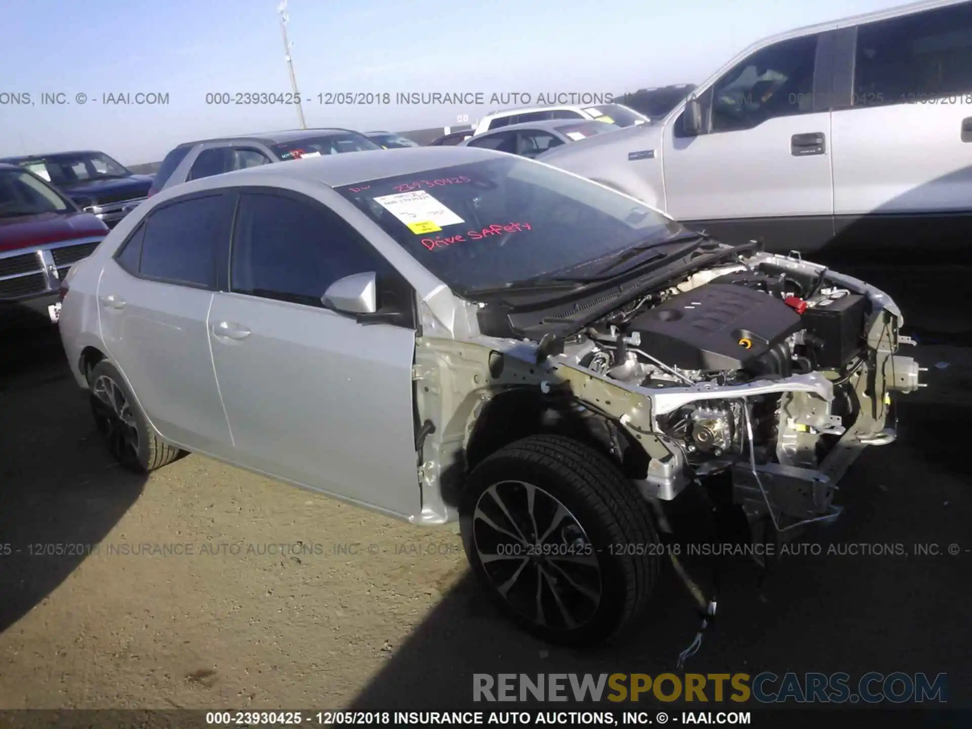 1 Photograph of a damaged car 5YFBURHE6KP870216 TOYOTA COROLLA 2019