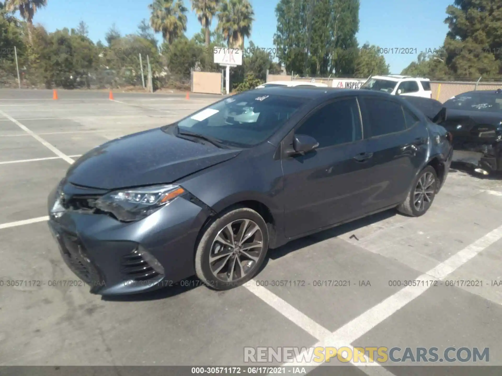 2 Photograph of a damaged car 5YFBURHE6KP870491 TOYOTA COROLLA 2019