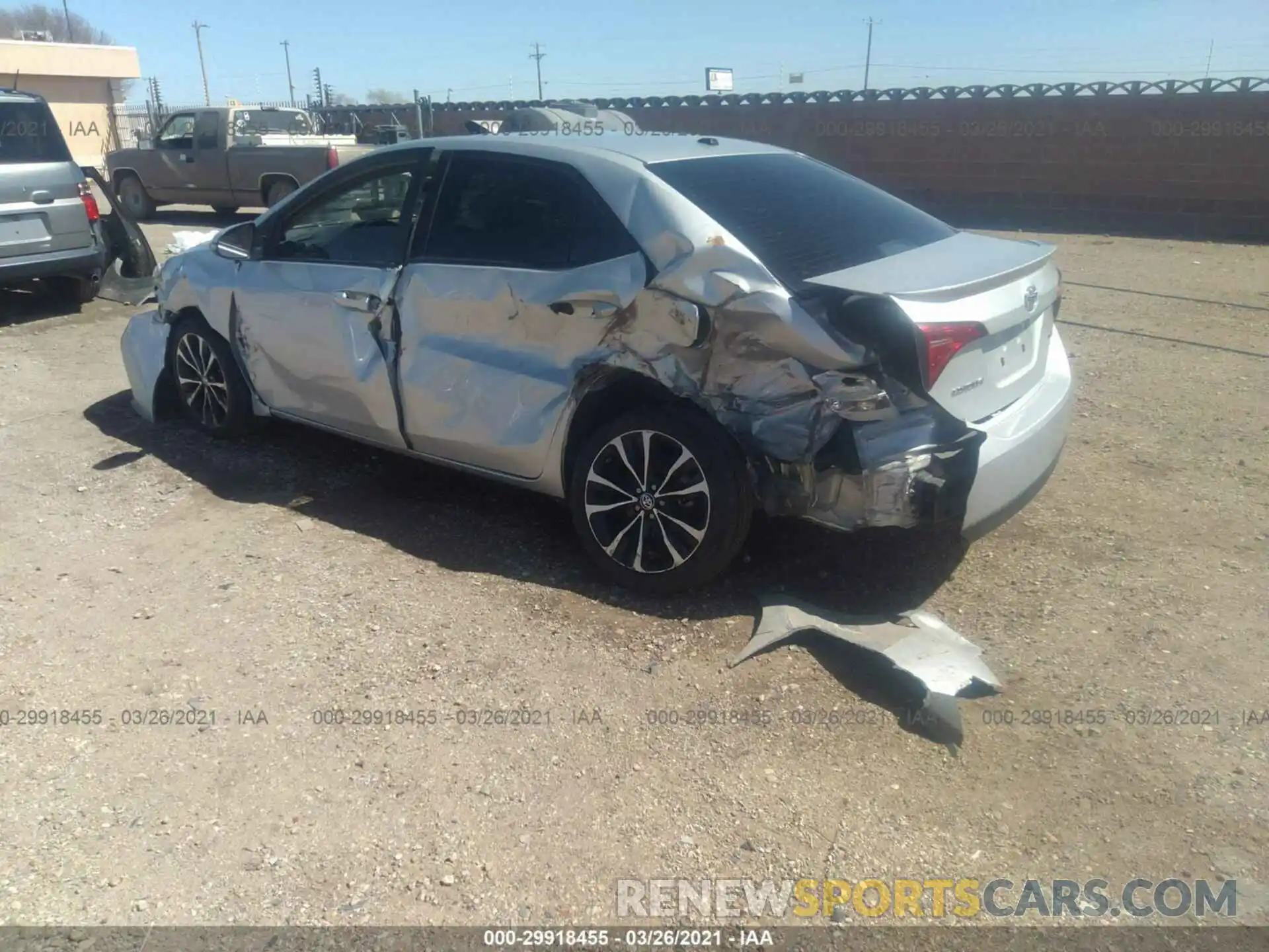 3 Photograph of a damaged car 5YFBURHE6KP870586 TOYOTA COROLLA 2019