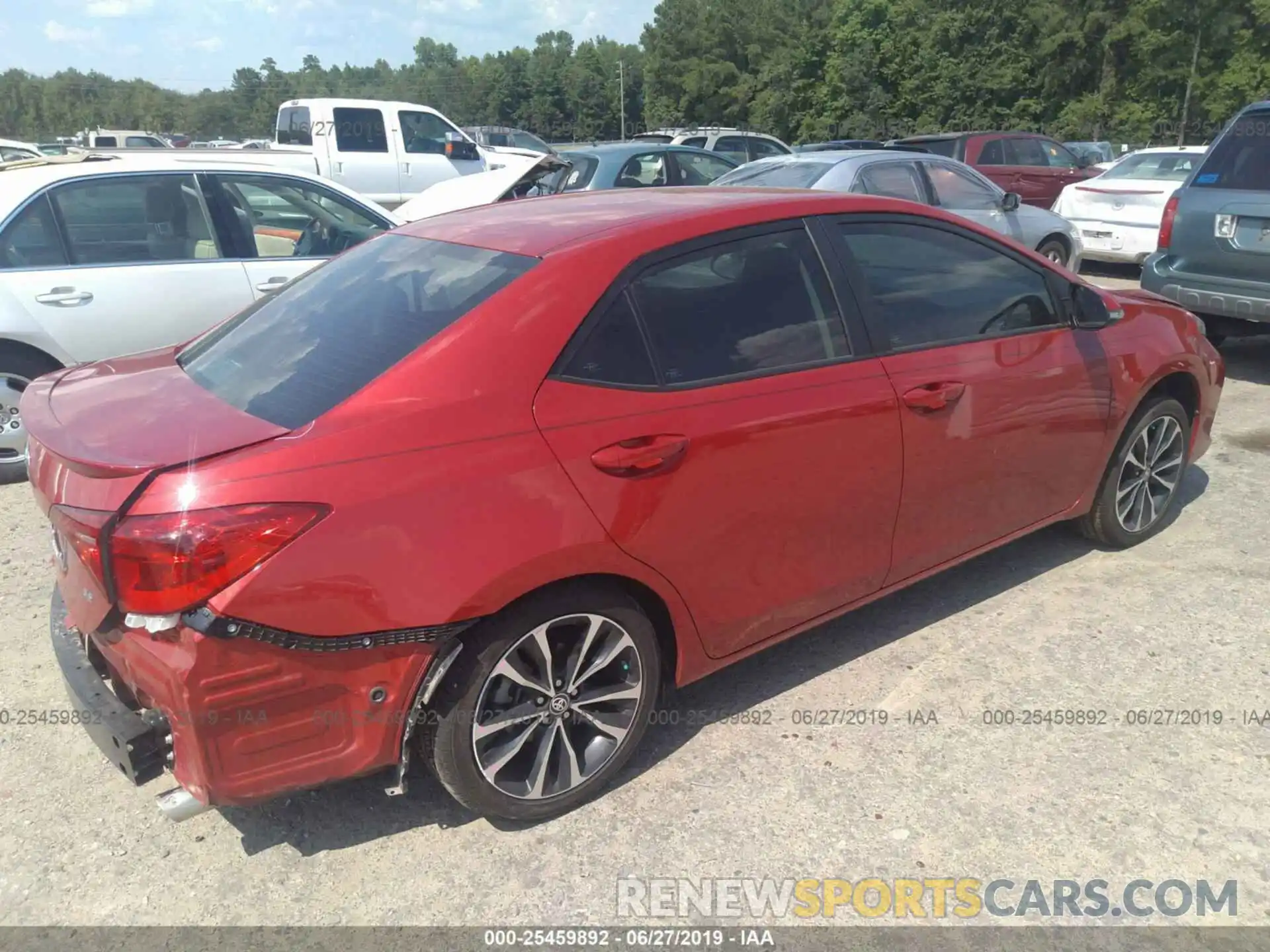 4 Photograph of a damaged car 5YFBURHE6KP871334 TOYOTA COROLLA 2019