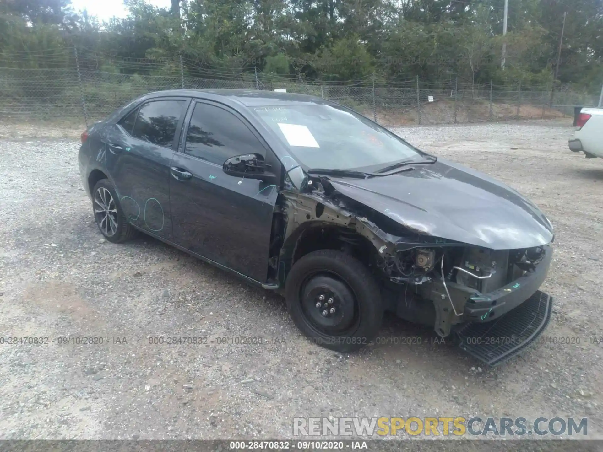 1 Photograph of a damaged car 5YFBURHE6KP871432 TOYOTA COROLLA 2019