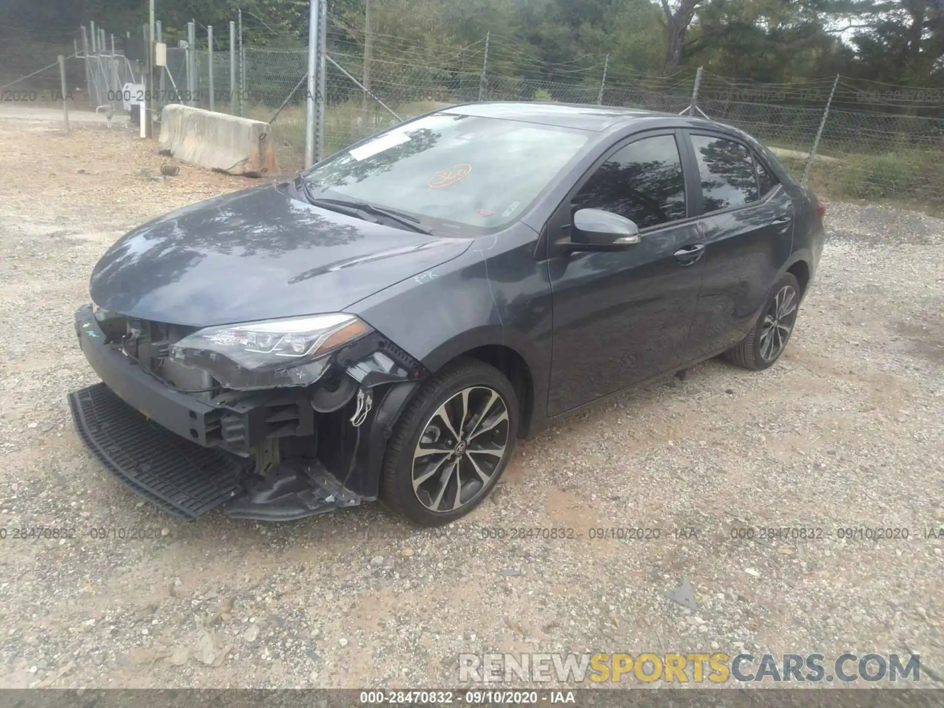 2 Photograph of a damaged car 5YFBURHE6KP871432 TOYOTA COROLLA 2019