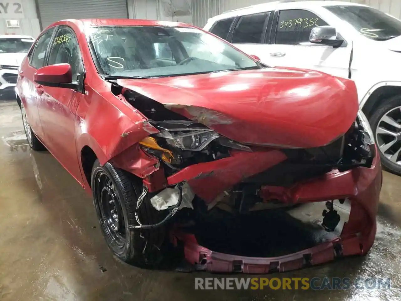 1 Photograph of a damaged car 5YFBURHE6KP871446 TOYOTA COROLLA 2019