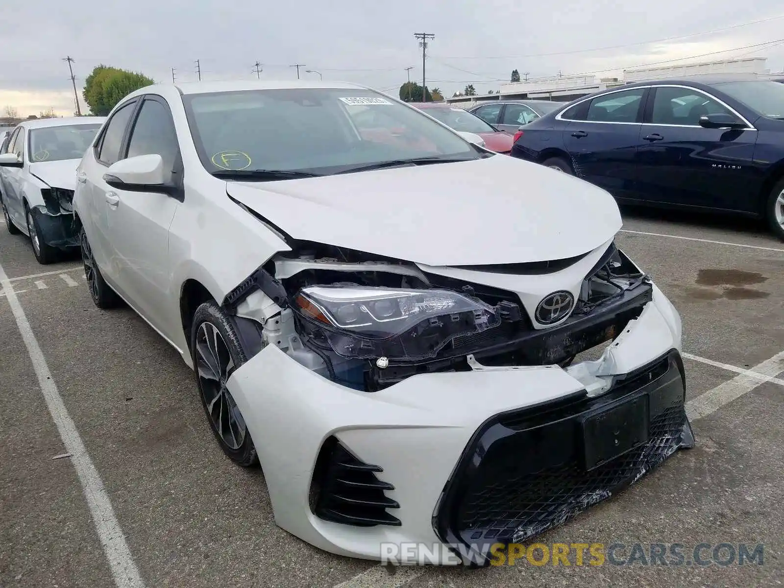 1 Photograph of a damaged car 5YFBURHE6KP871835 TOYOTA COROLLA 2019