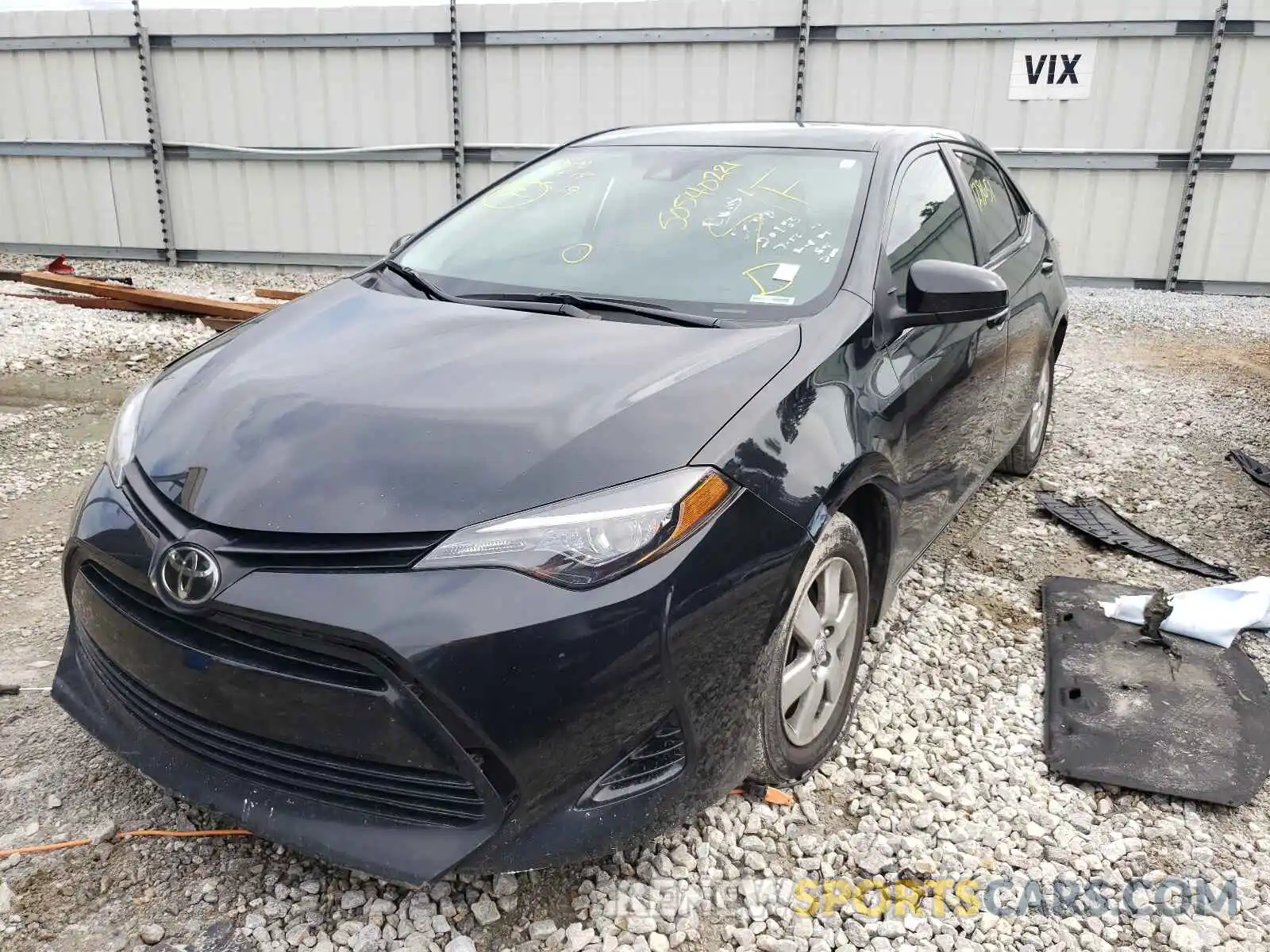 2 Photograph of a damaged car 5YFBURHE6KP871947 TOYOTA COROLLA 2019