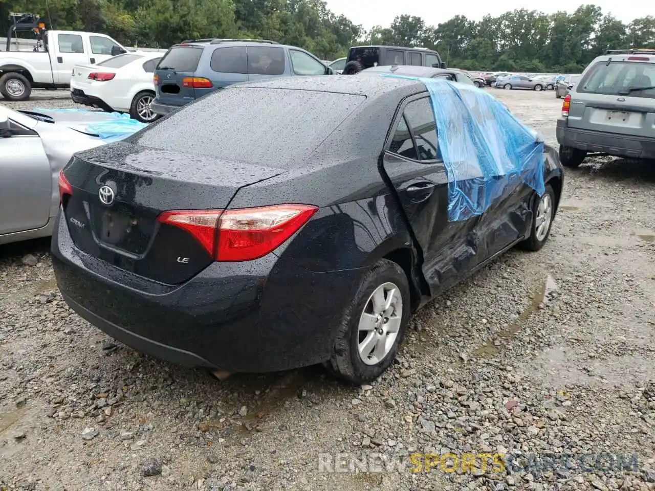 4 Photograph of a damaged car 5YFBURHE6KP871947 TOYOTA COROLLA 2019