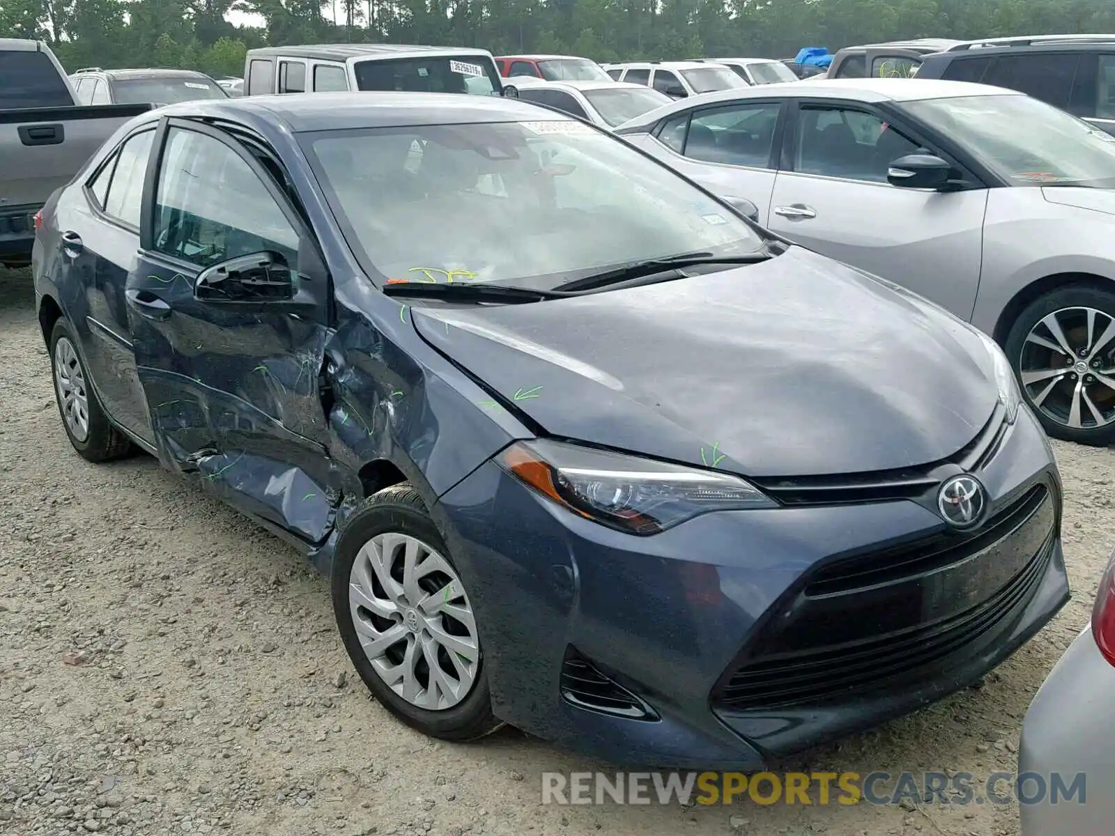 1 Photograph of a damaged car 5YFBURHE6KP872208 TOYOTA COROLLA 2019