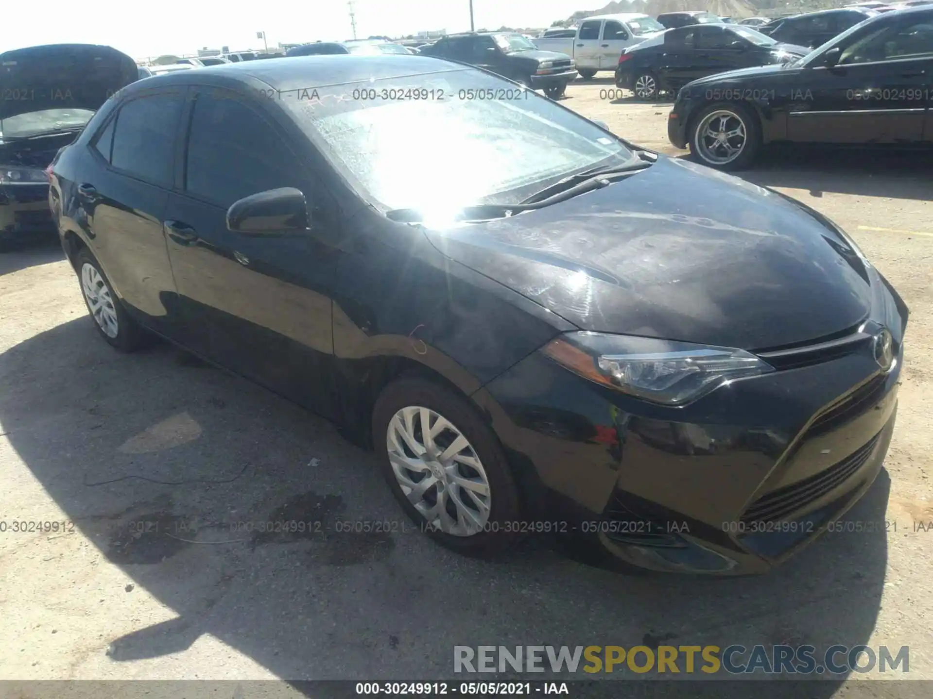 1 Photograph of a damaged car 5YFBURHE6KP872497 TOYOTA COROLLA 2019