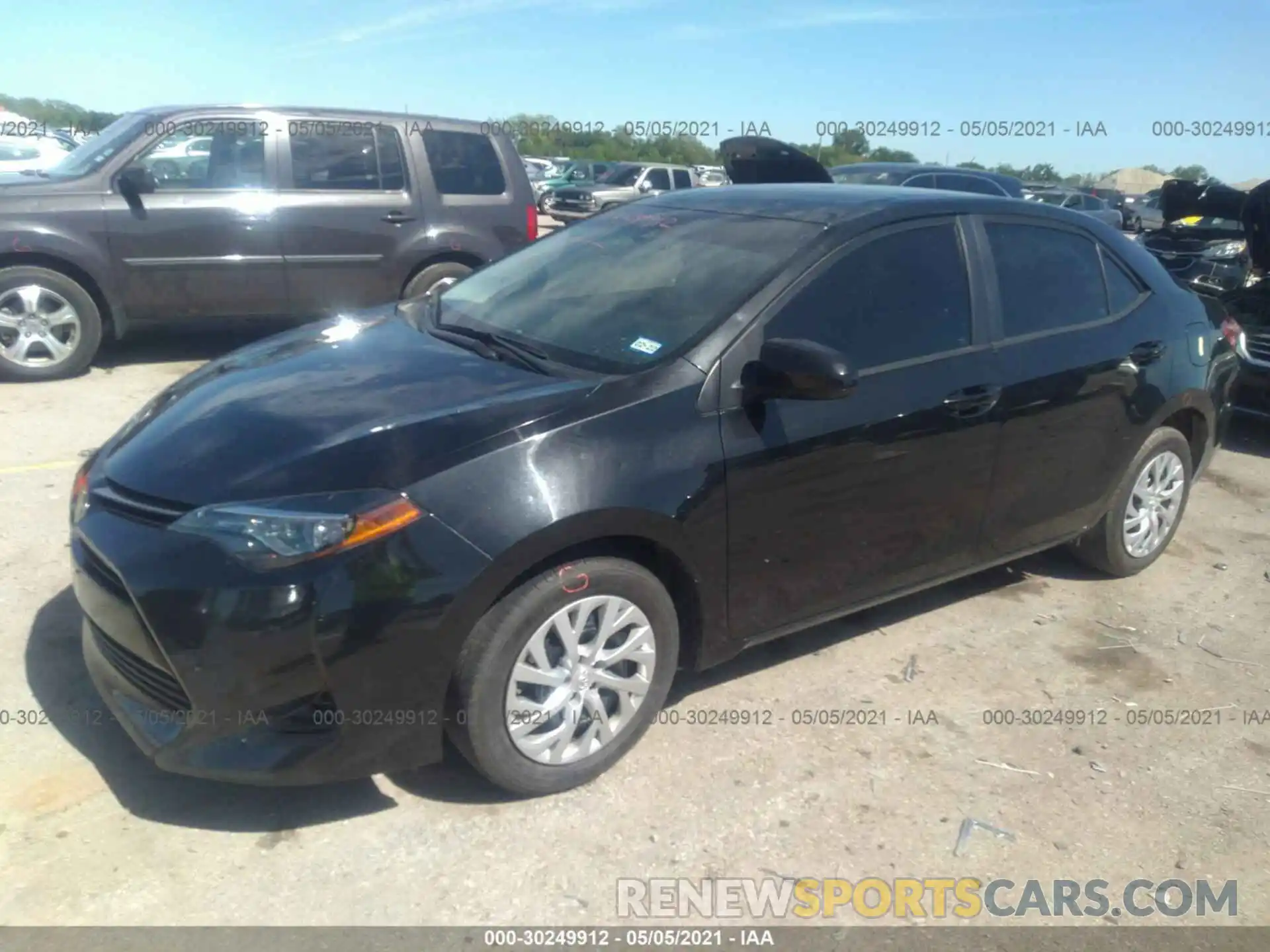 2 Photograph of a damaged car 5YFBURHE6KP872497 TOYOTA COROLLA 2019