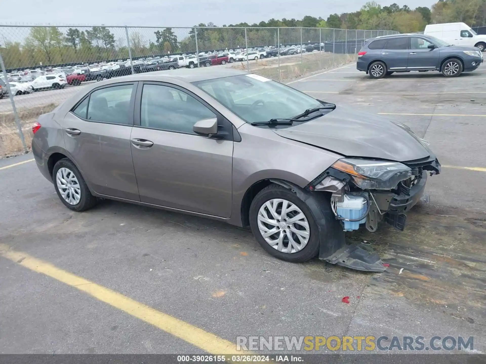 1 Photograph of a damaged car 5YFBURHE6KP872676 TOYOTA COROLLA 2019