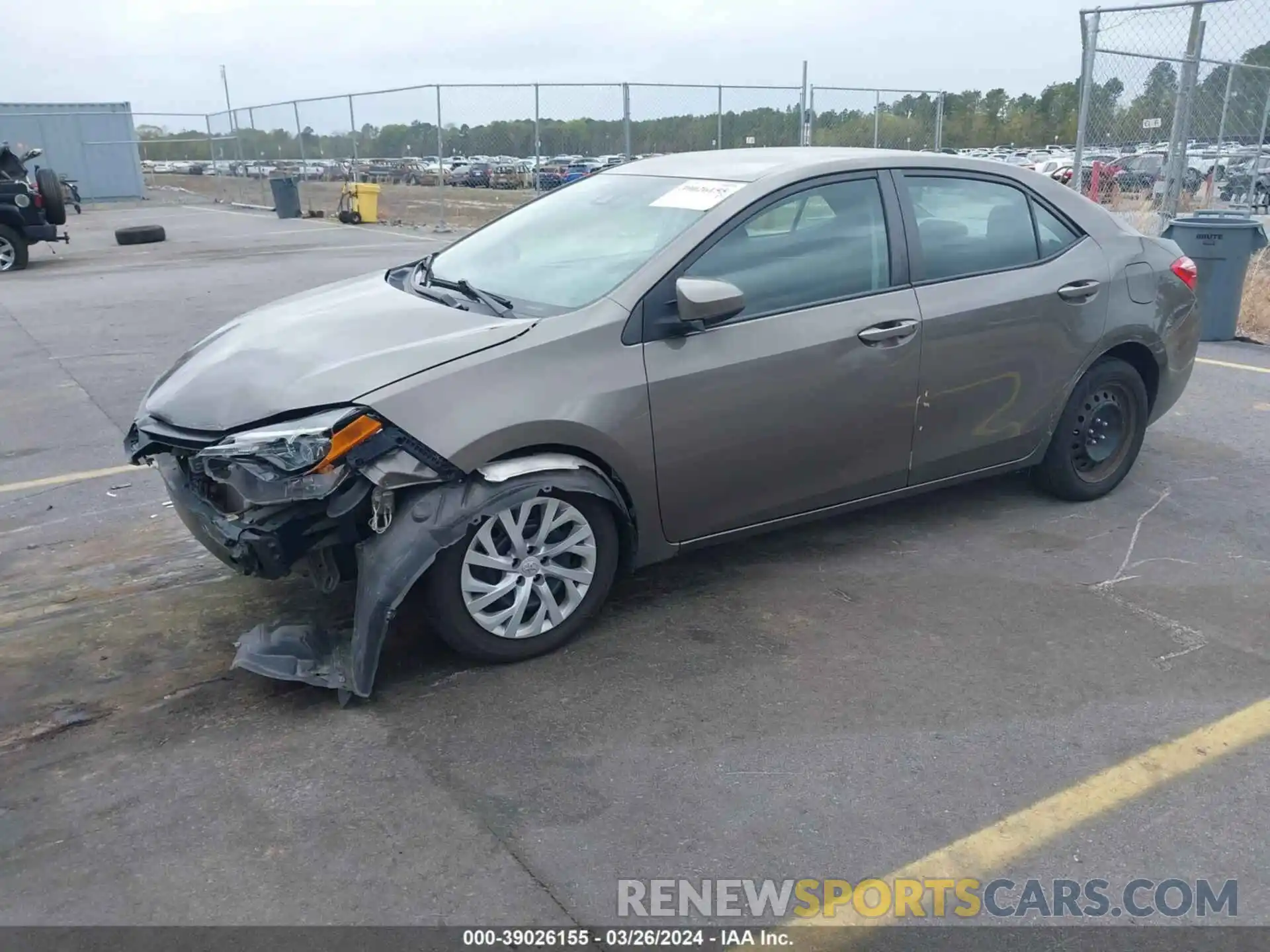 2 Photograph of a damaged car 5YFBURHE6KP872676 TOYOTA COROLLA 2019