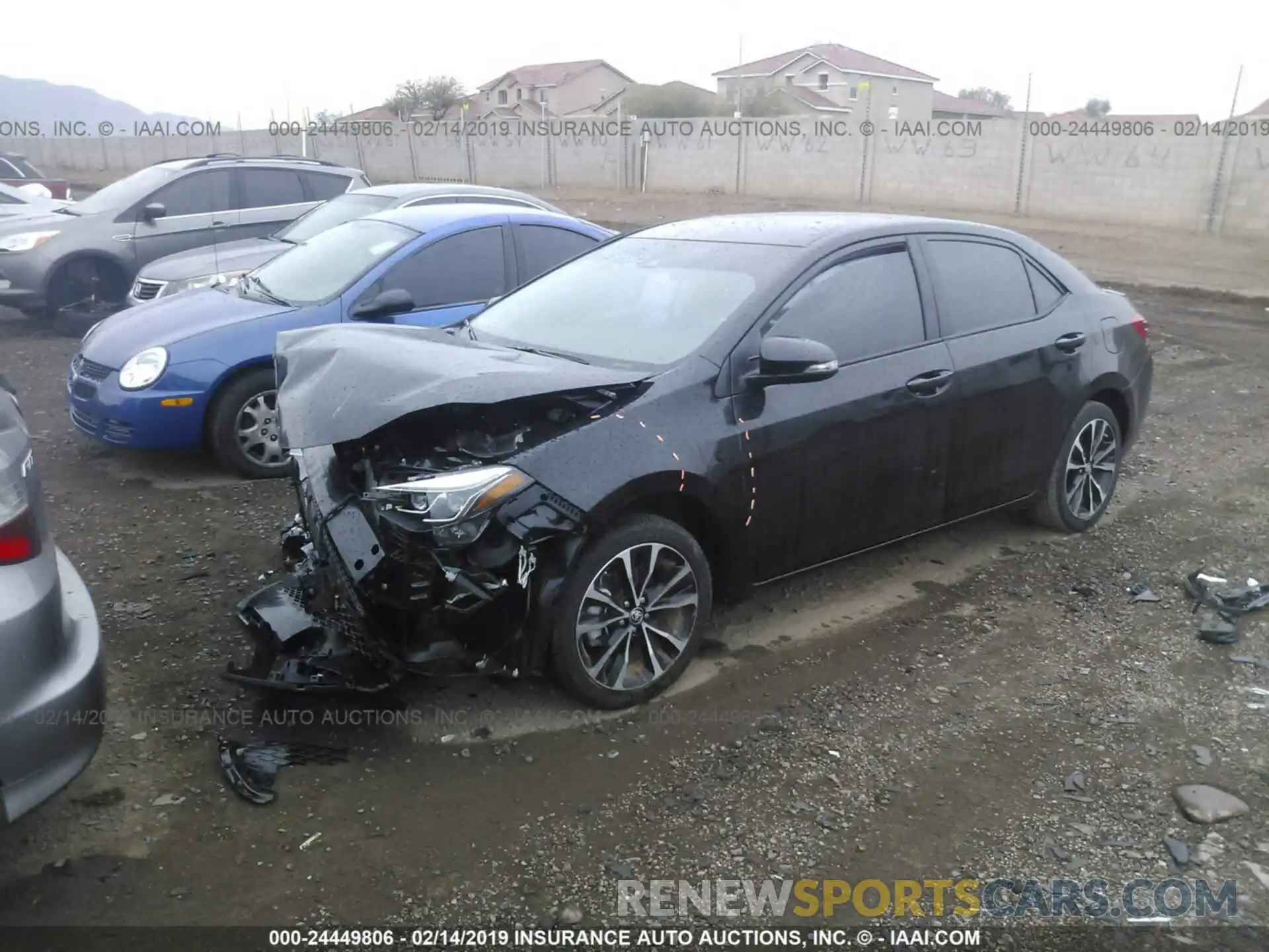 2 Photograph of a damaged car 5YFBURHE6KP873486 TOYOTA COROLLA 2019