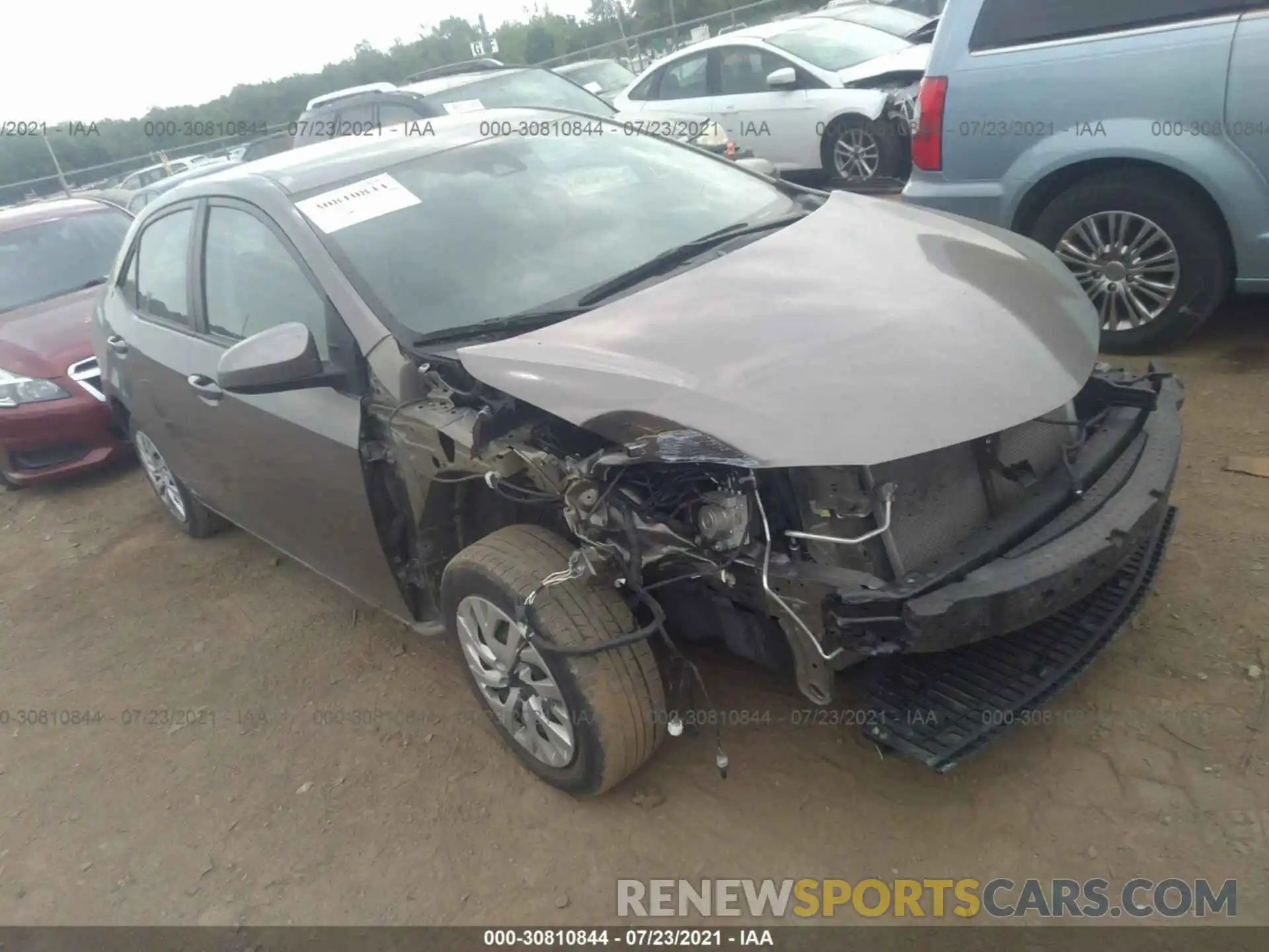 1 Photograph of a damaged car 5YFBURHE6KP874105 TOYOTA COROLLA 2019