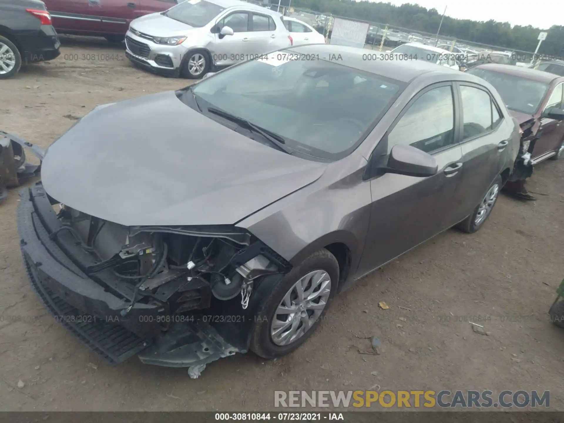 2 Photograph of a damaged car 5YFBURHE6KP874105 TOYOTA COROLLA 2019