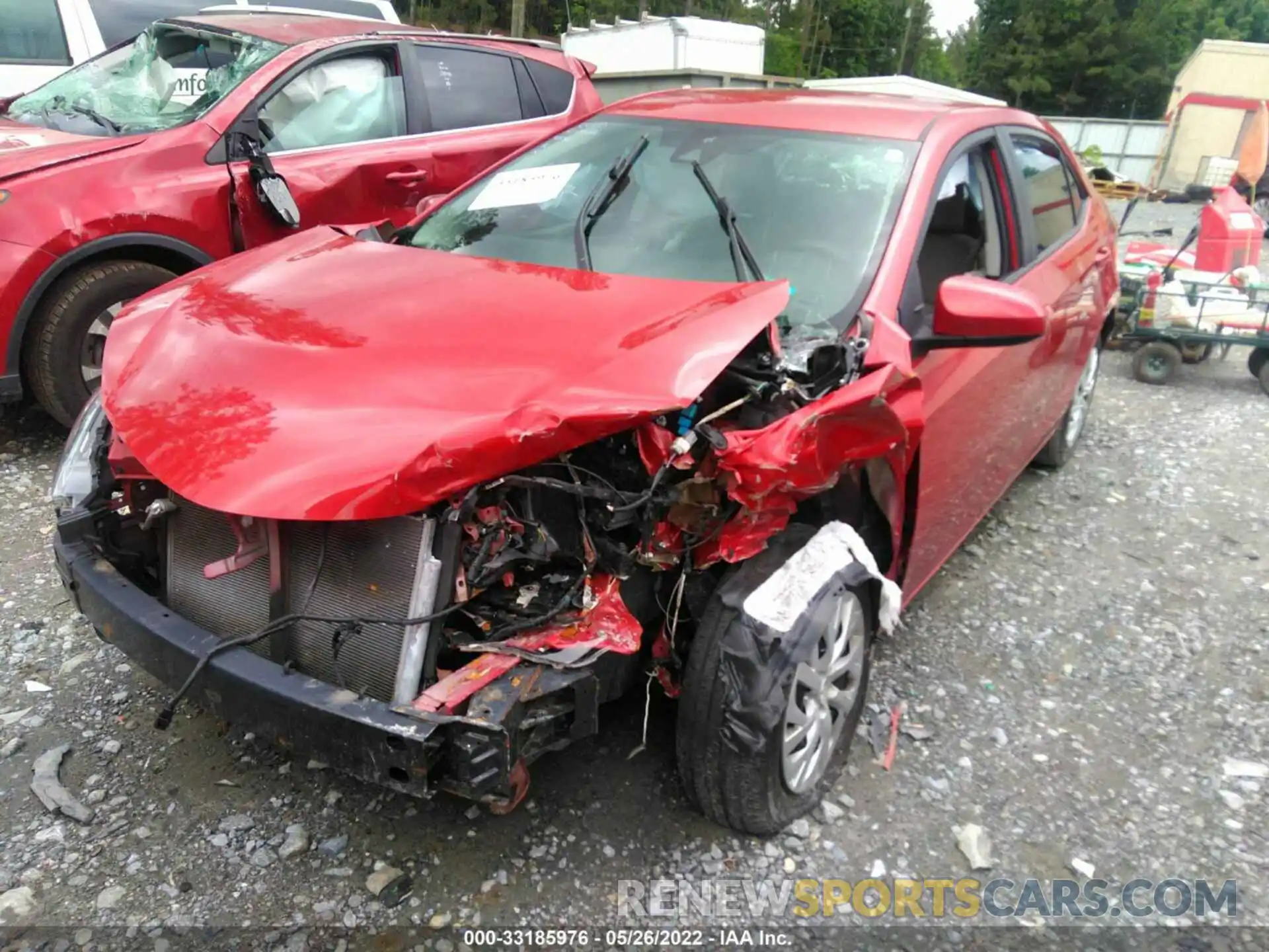 2 Photograph of a damaged car 5YFBURHE6KP874542 TOYOTA COROLLA 2019