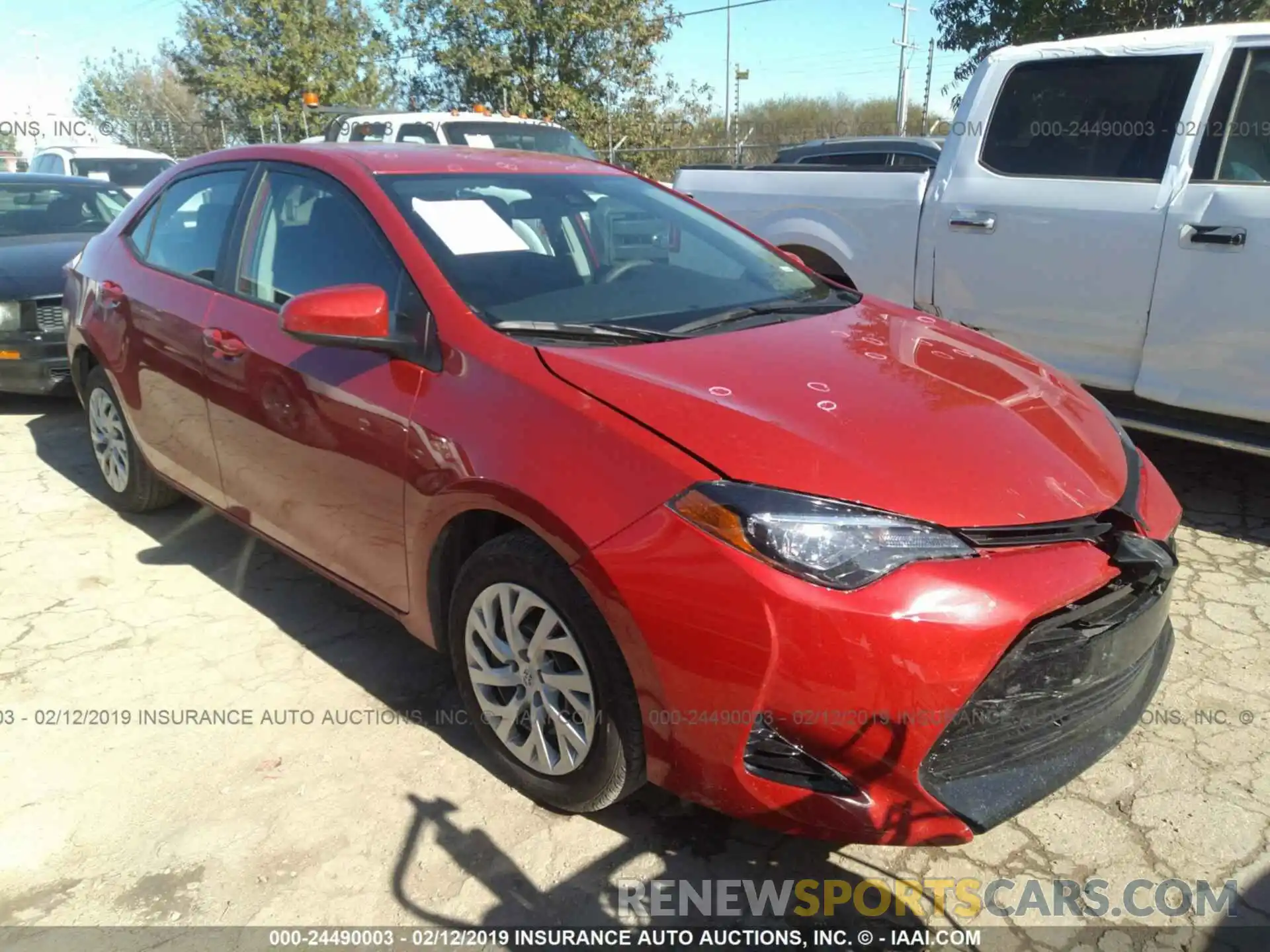 1 Photograph of a damaged car 5YFBURHE6KP874654 TOYOTA COROLLA 2019